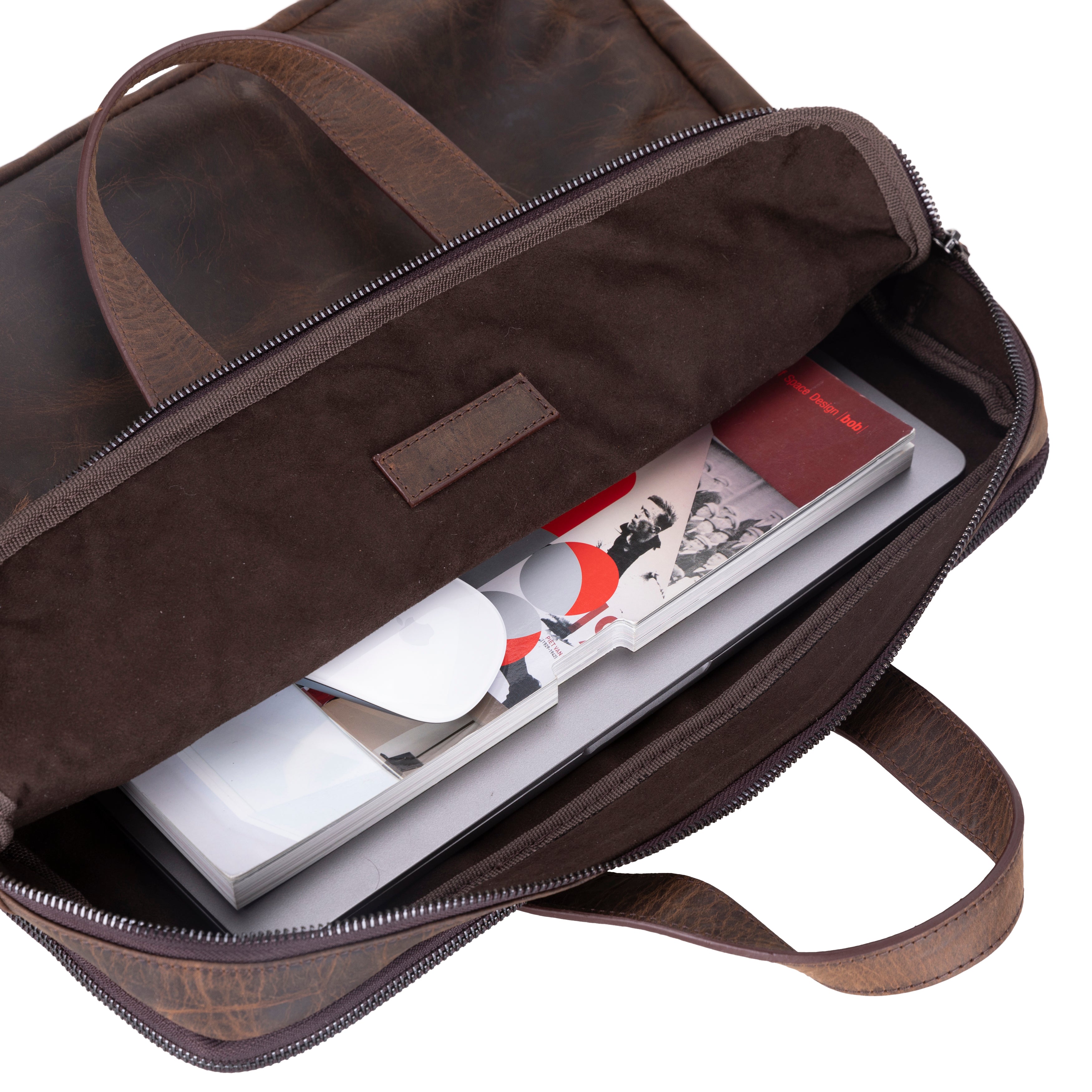 Thasos Leder Business Aktentasche / Laptoptasche 16"
