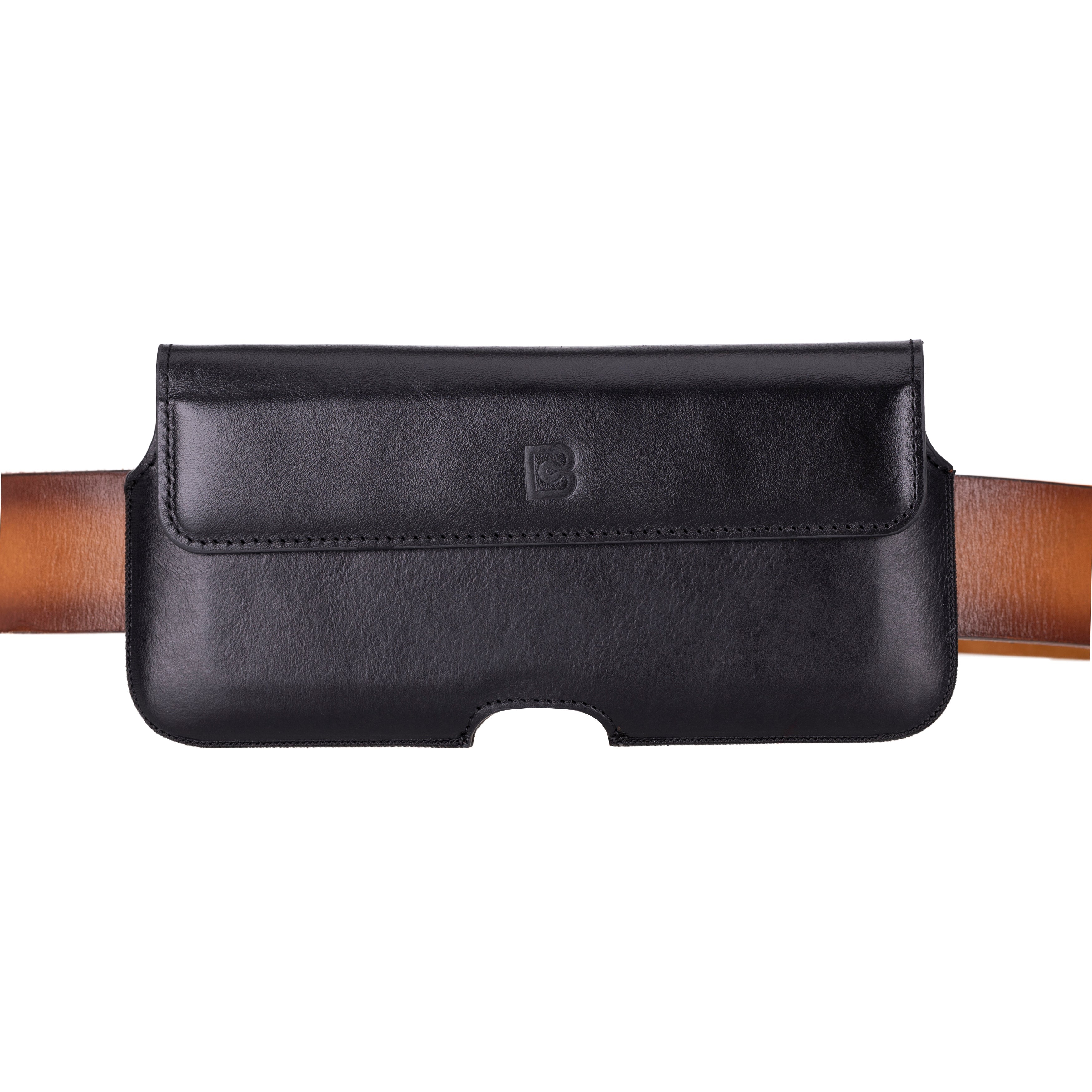 Aslant Leather Belt Universal-Telefonhülle bis zu 6,9"