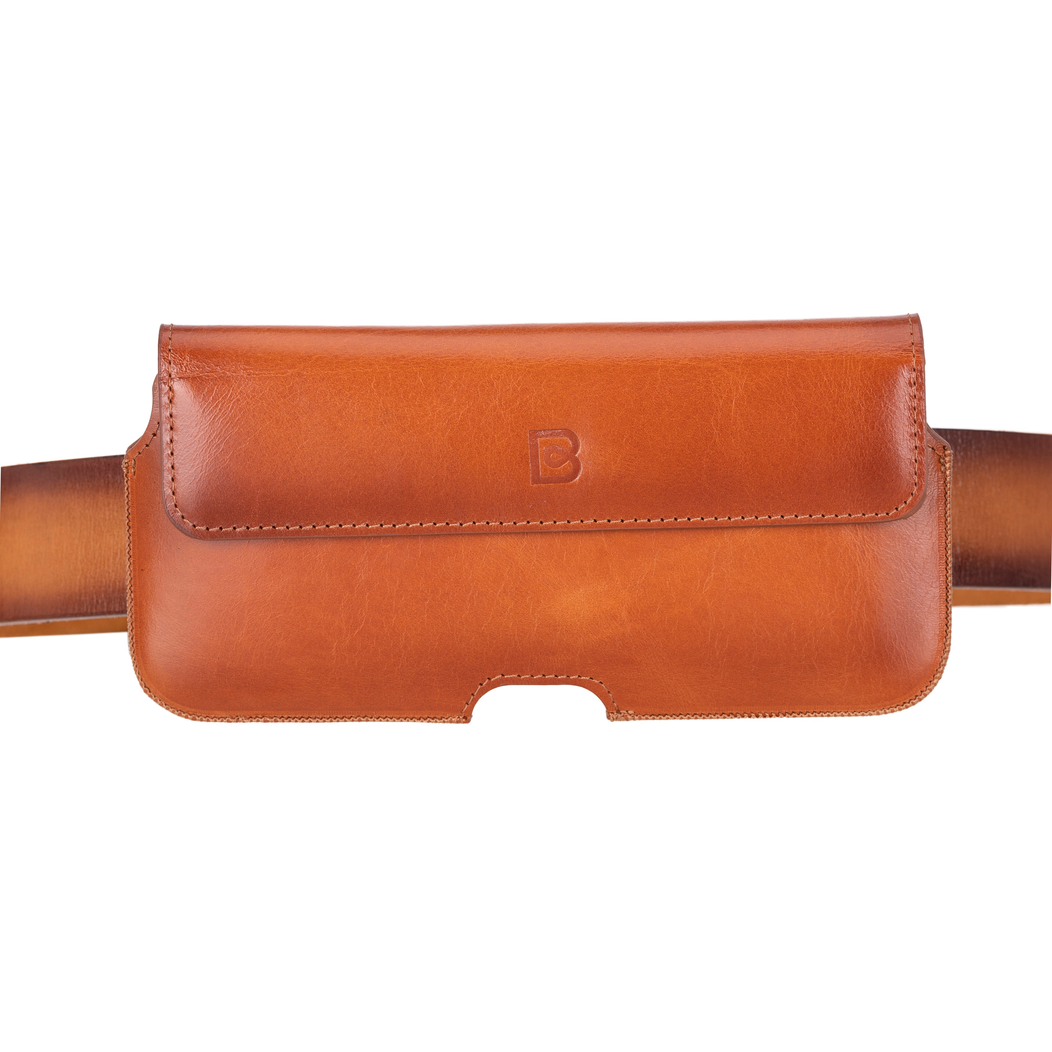 Aslant Leather Belt Universal-Telefonhülle bis zu 6,9"