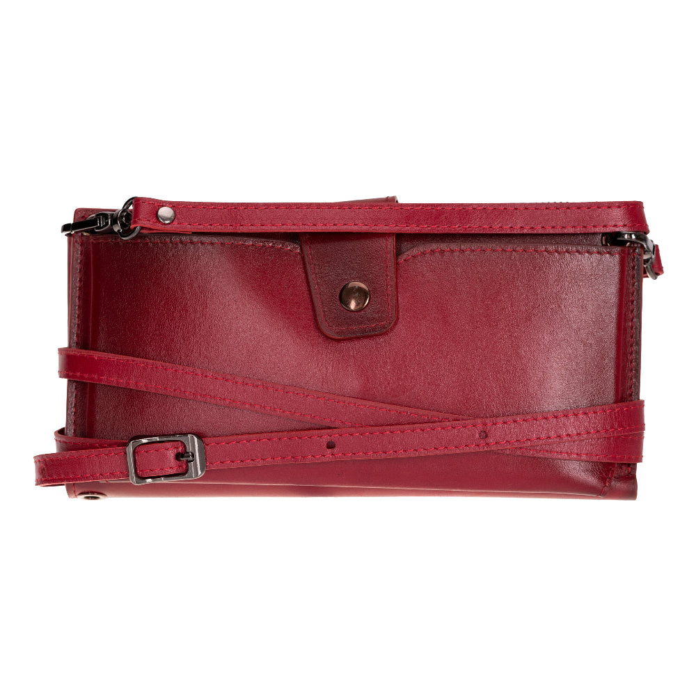 Lozan Strap Genuine Leather Crossbody Wallet