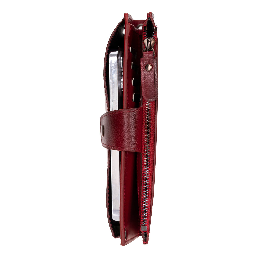 Lozan Strap Genuine Leather Crossbody Wallet