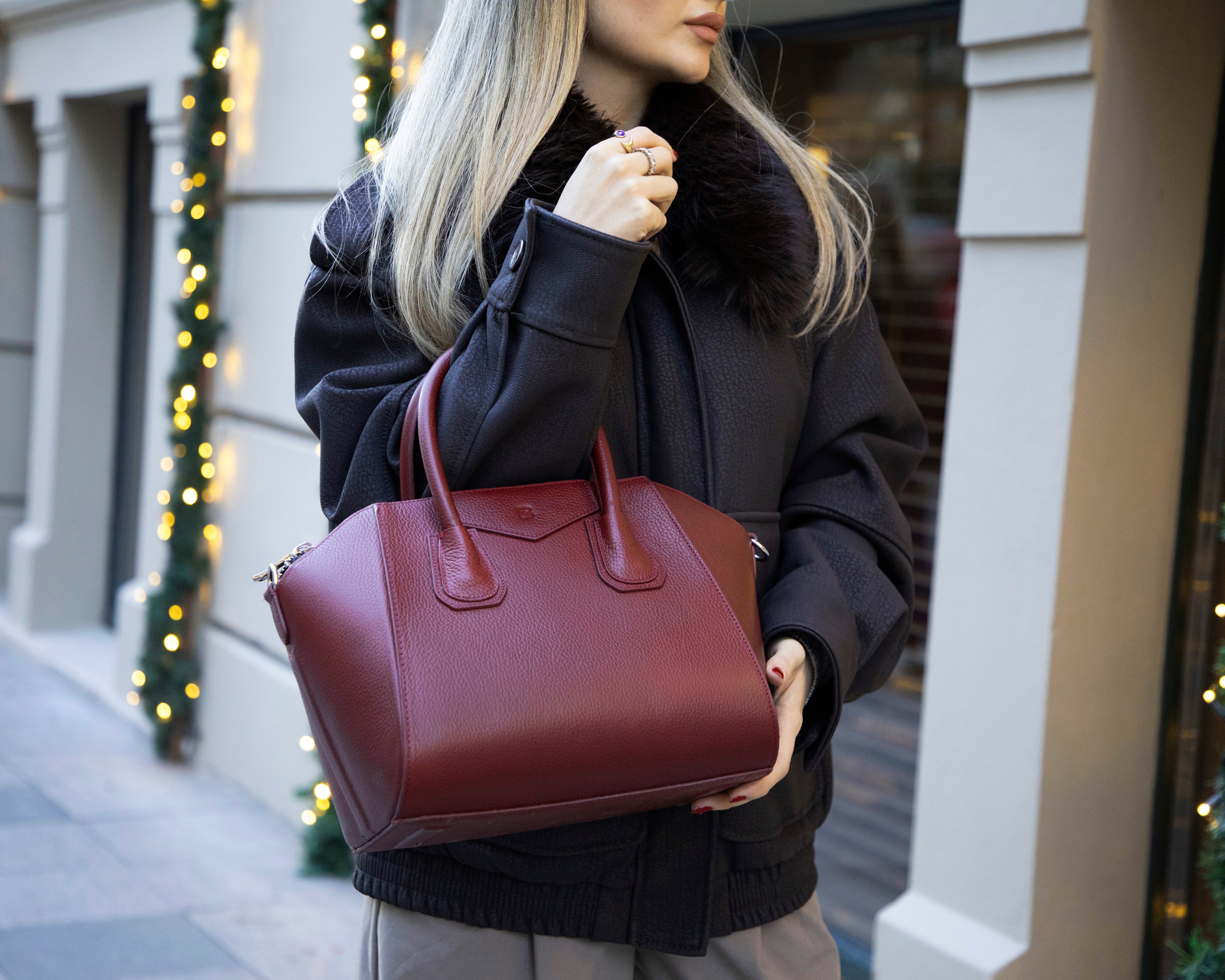 Oran Women's Leather Bag, Medium