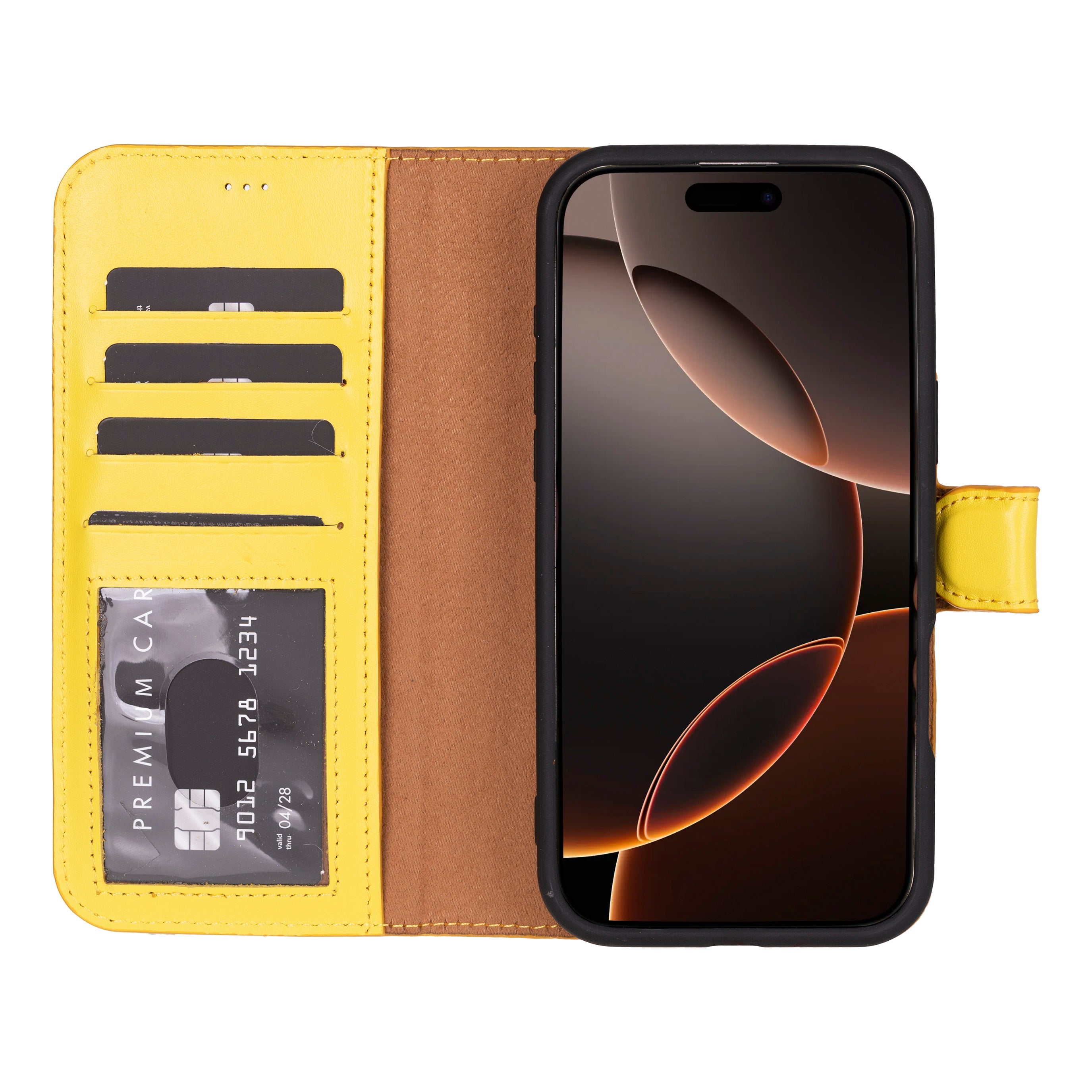 Étui portefeuille amovible en cuir pour iPhone 17 Pro Max