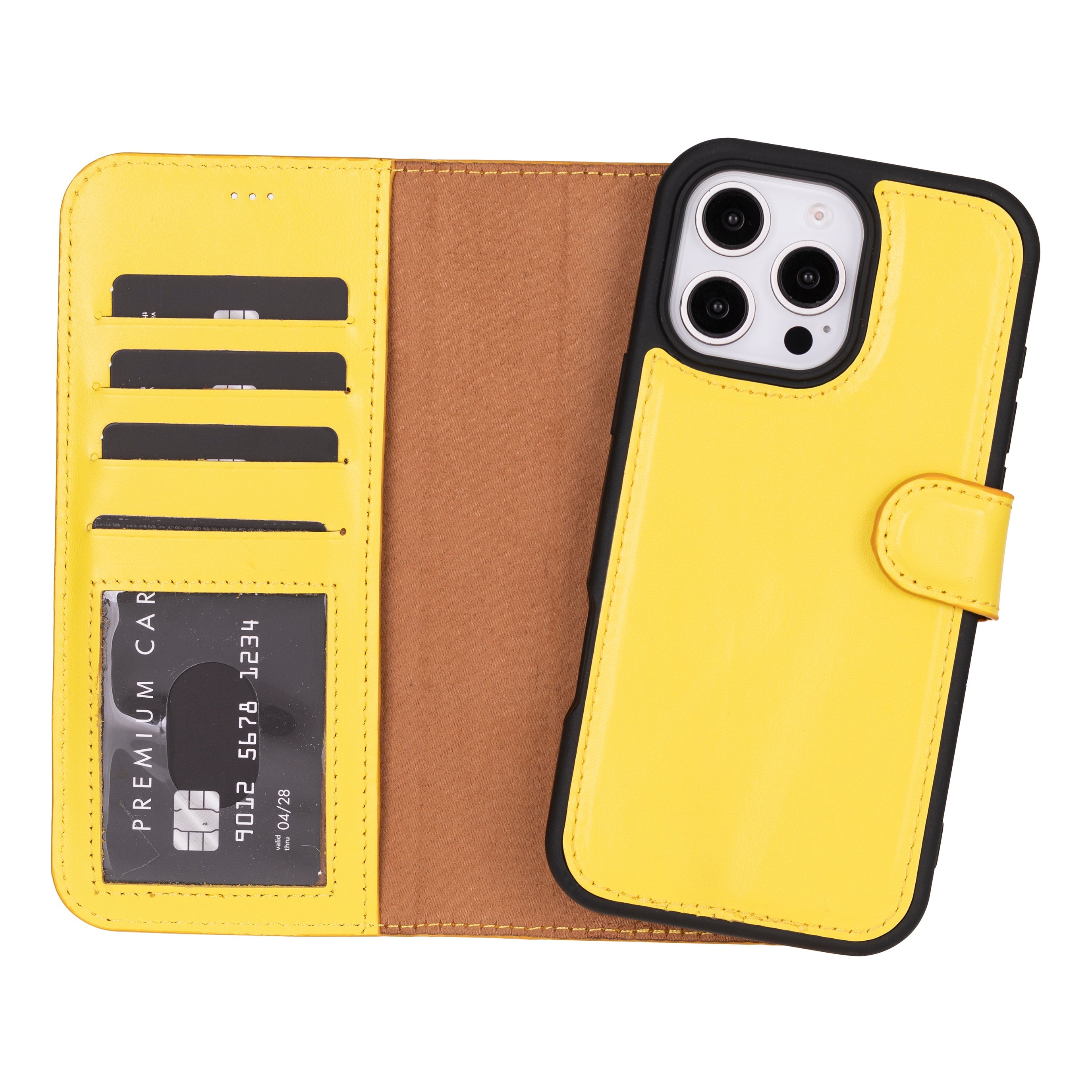 Étui portefeuille amovible en cuir pour iPhone 17 Pro Max