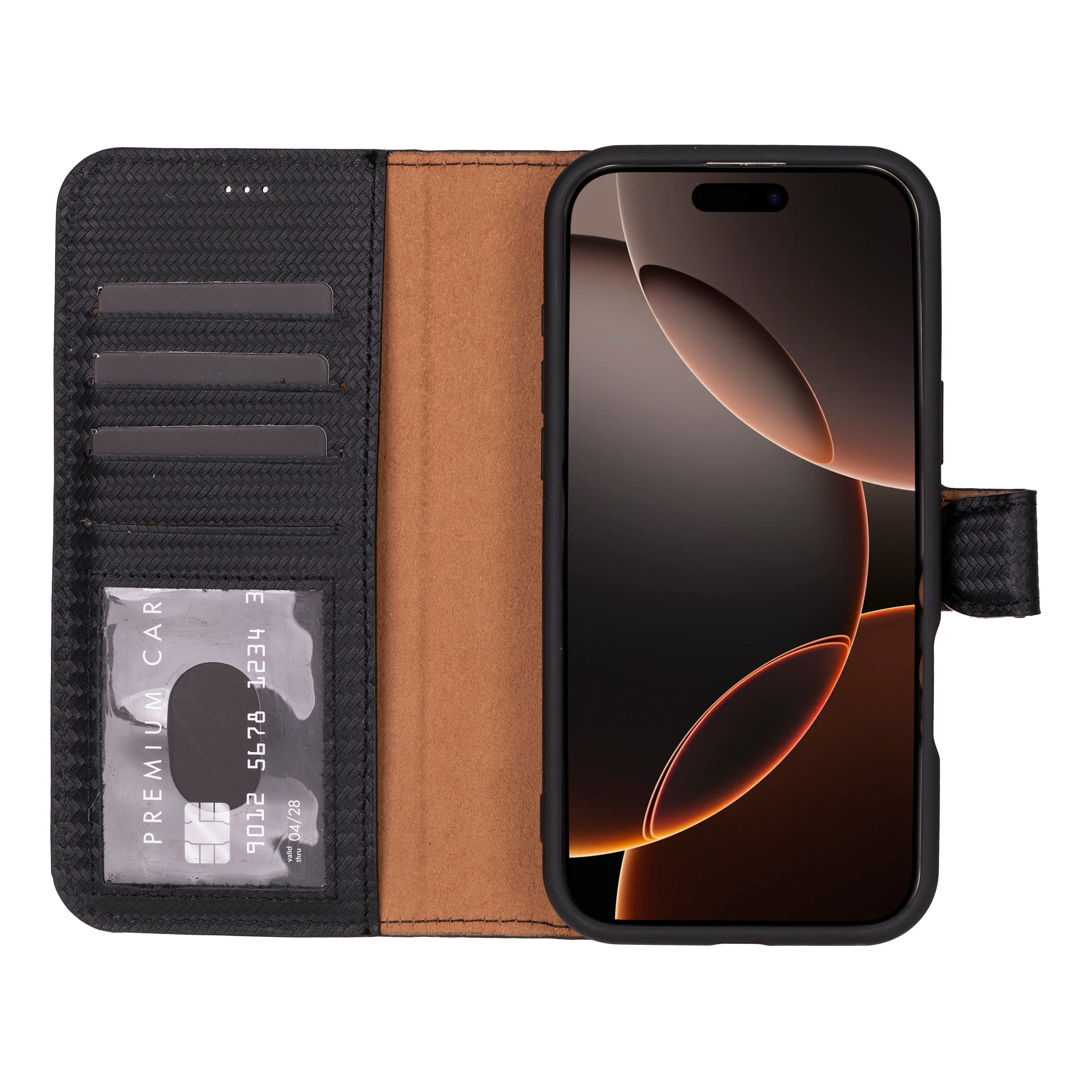 Étui portefeuille amovible en cuir pour iPhone 17 Pro Max