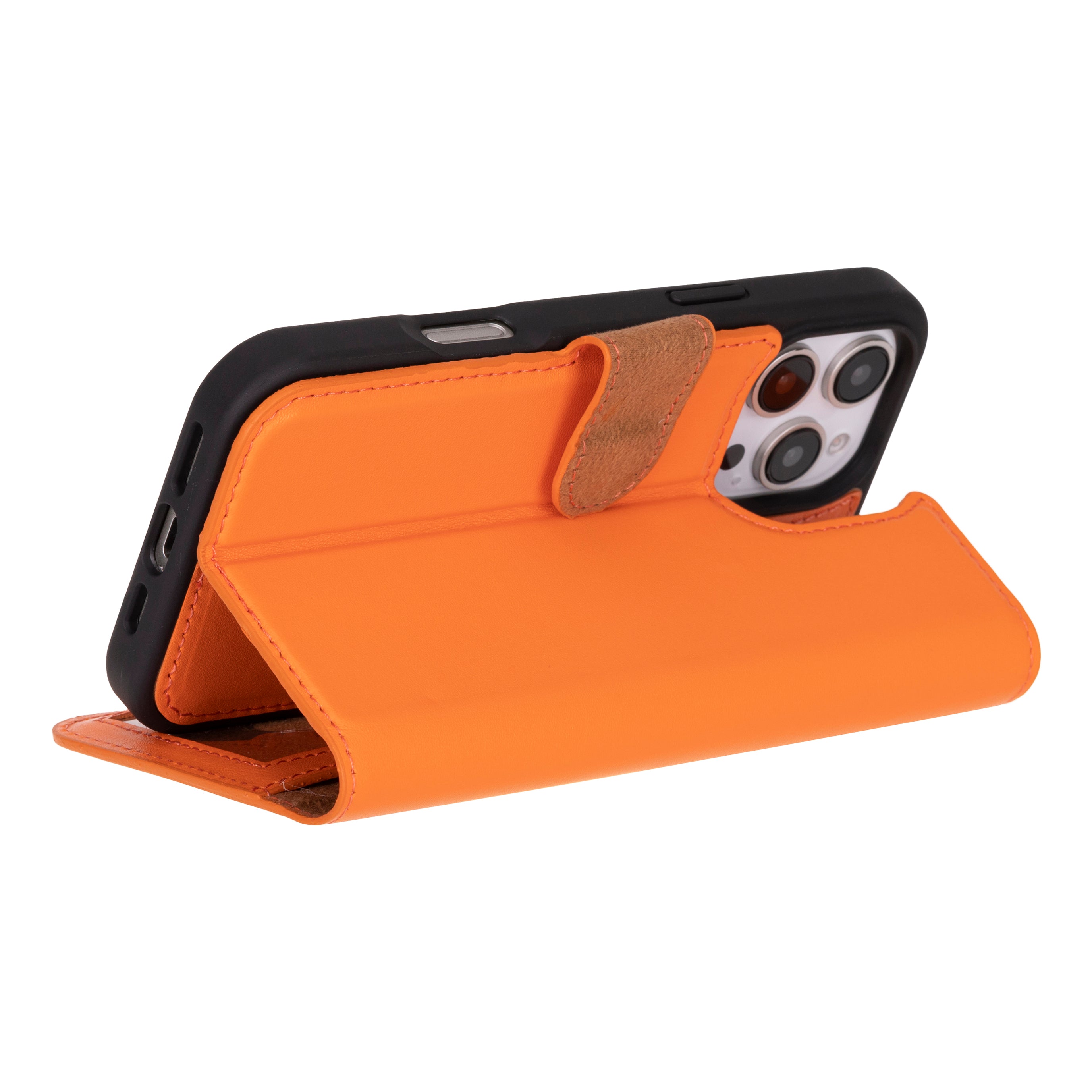 Étui portefeuille amovible en cuir Magic pour iPhone 16 Pro