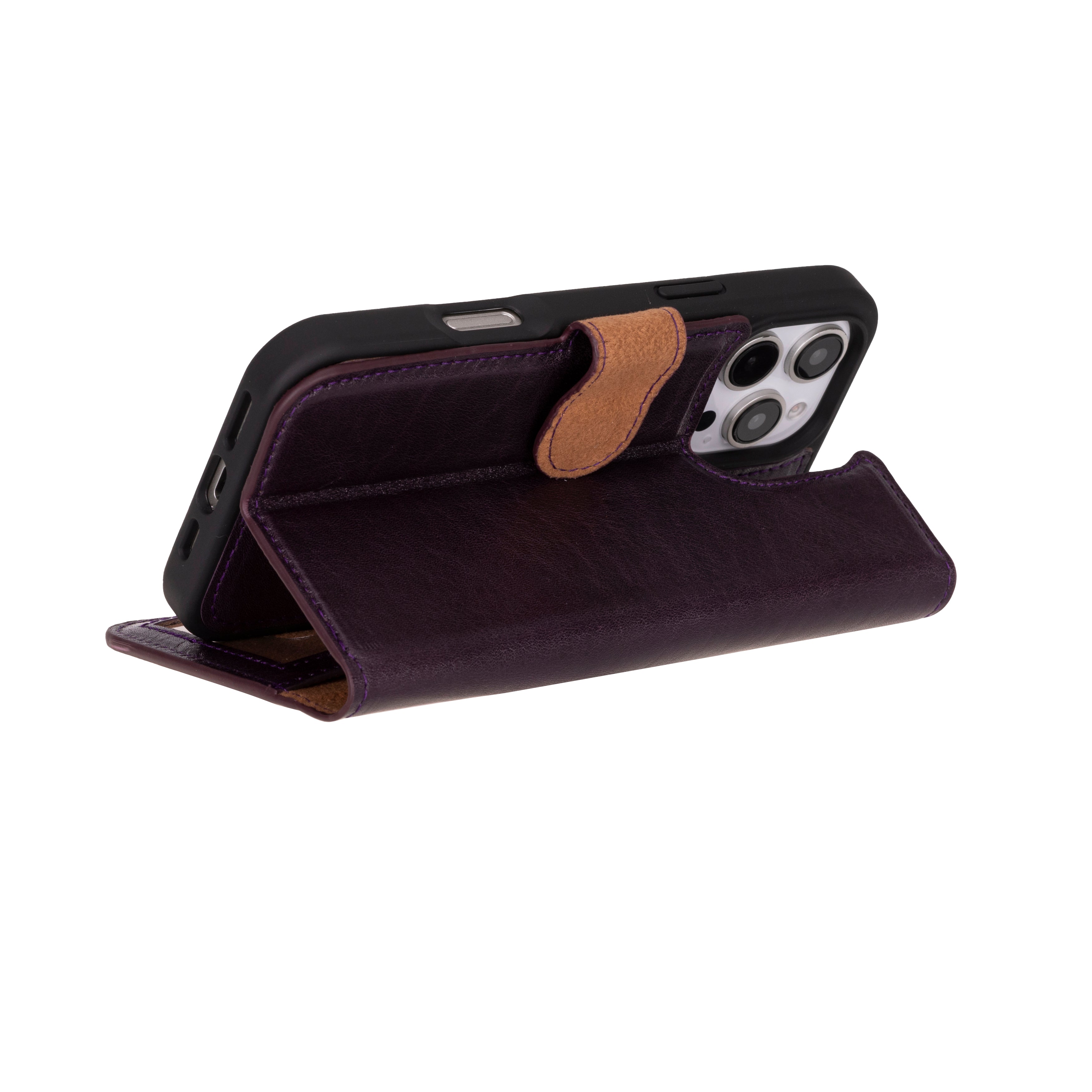 Étui portefeuille amovible en cuir pour iPhone 17 Pro Max