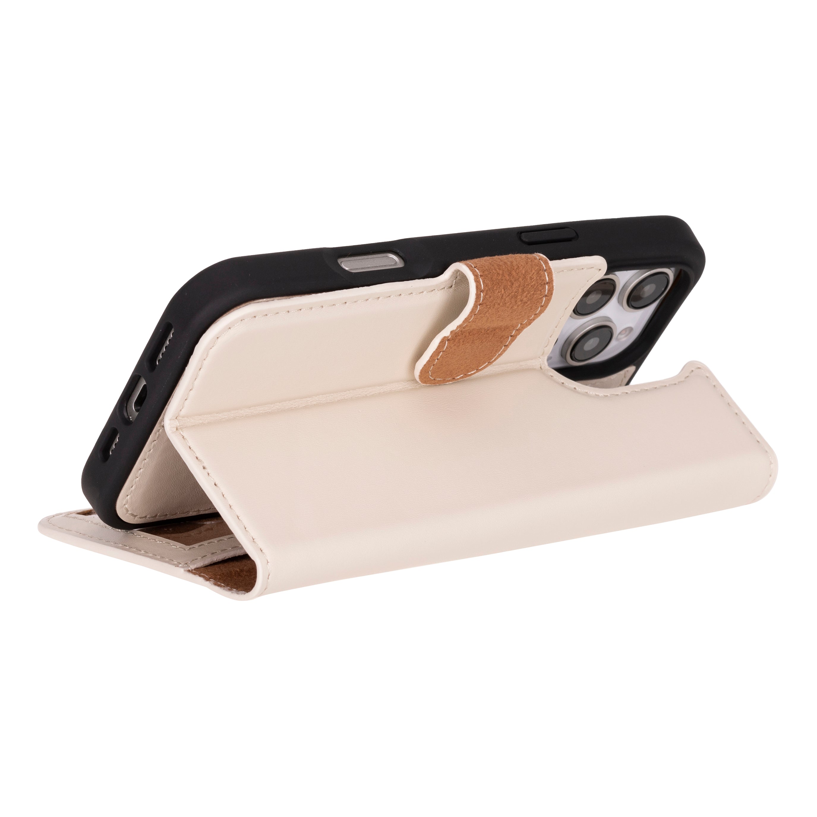 Étui portefeuille amovible en cuir pour iPhone 17 Pro Max