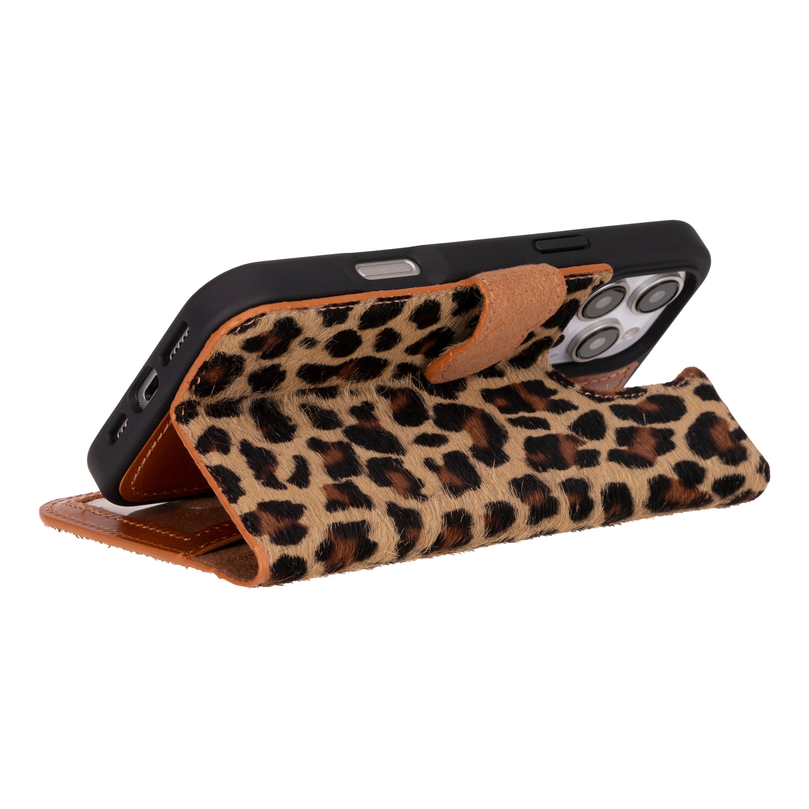 Étui portefeuille amovible en cuir pour iPhone 17 Pro Max
