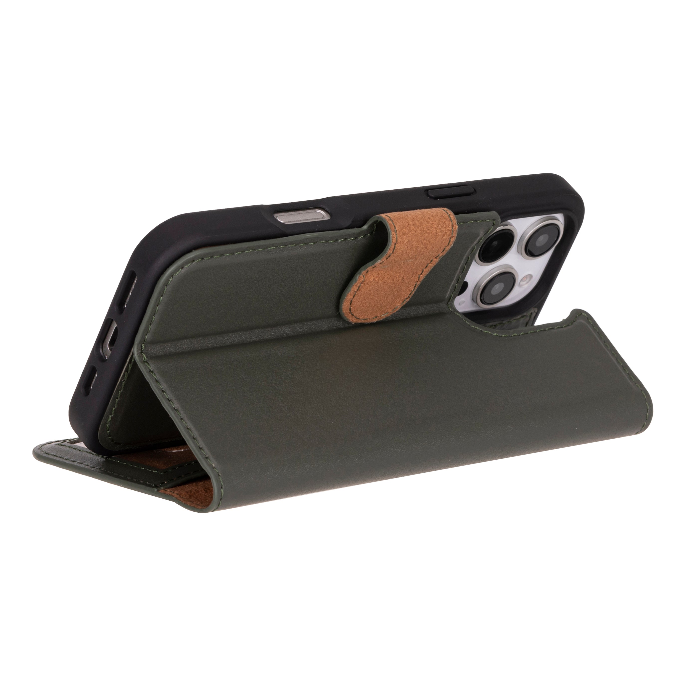 Étui portefeuille amovible en cuir pour iPhone 17 Pro Max