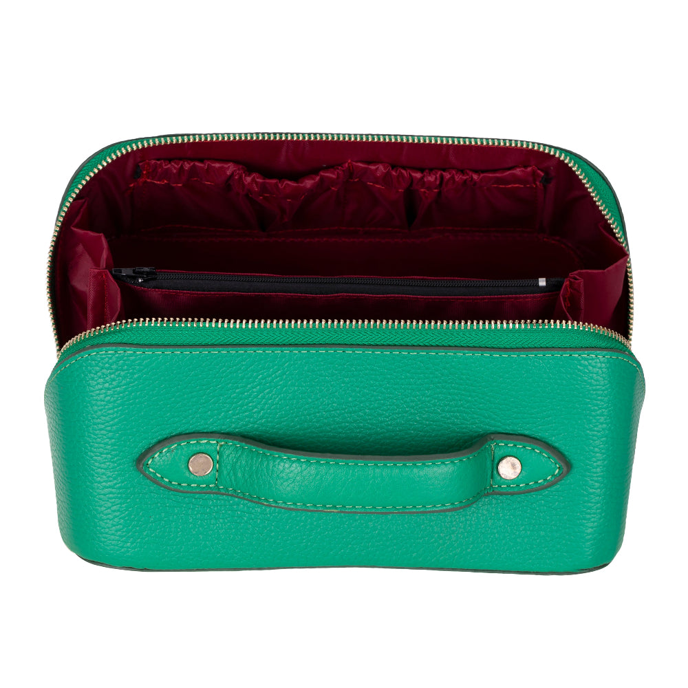 Ella Leather Makeup Bag