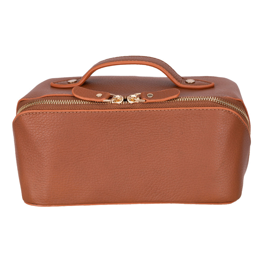 Ella Leather Makeup Bag