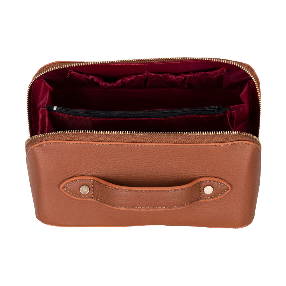 Ella Leather Makeup Bag