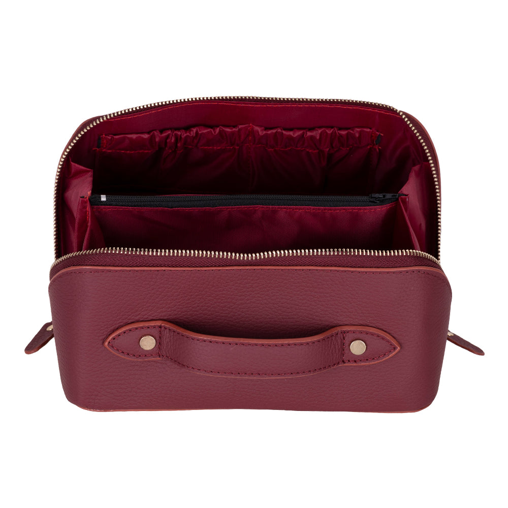 Ella Leather Makeup Bag