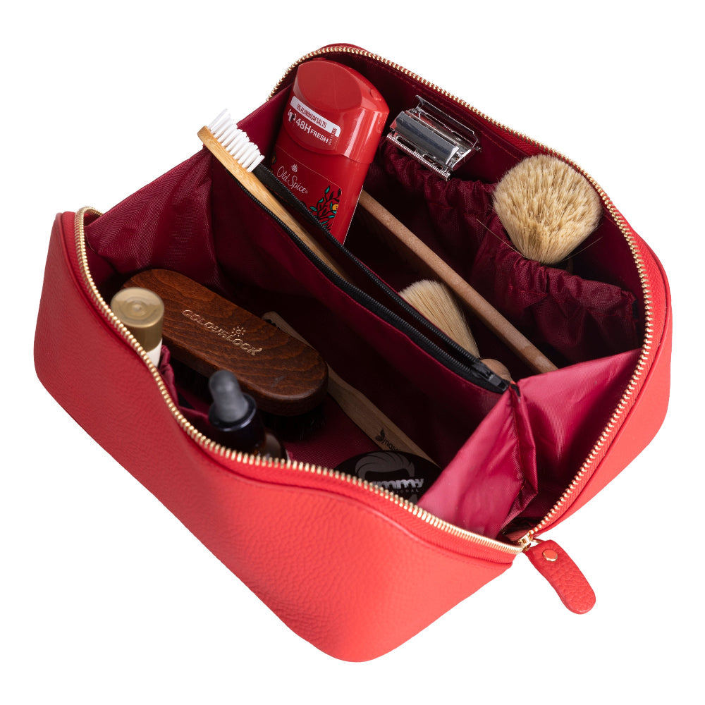 Ella Leather Makeup Bag