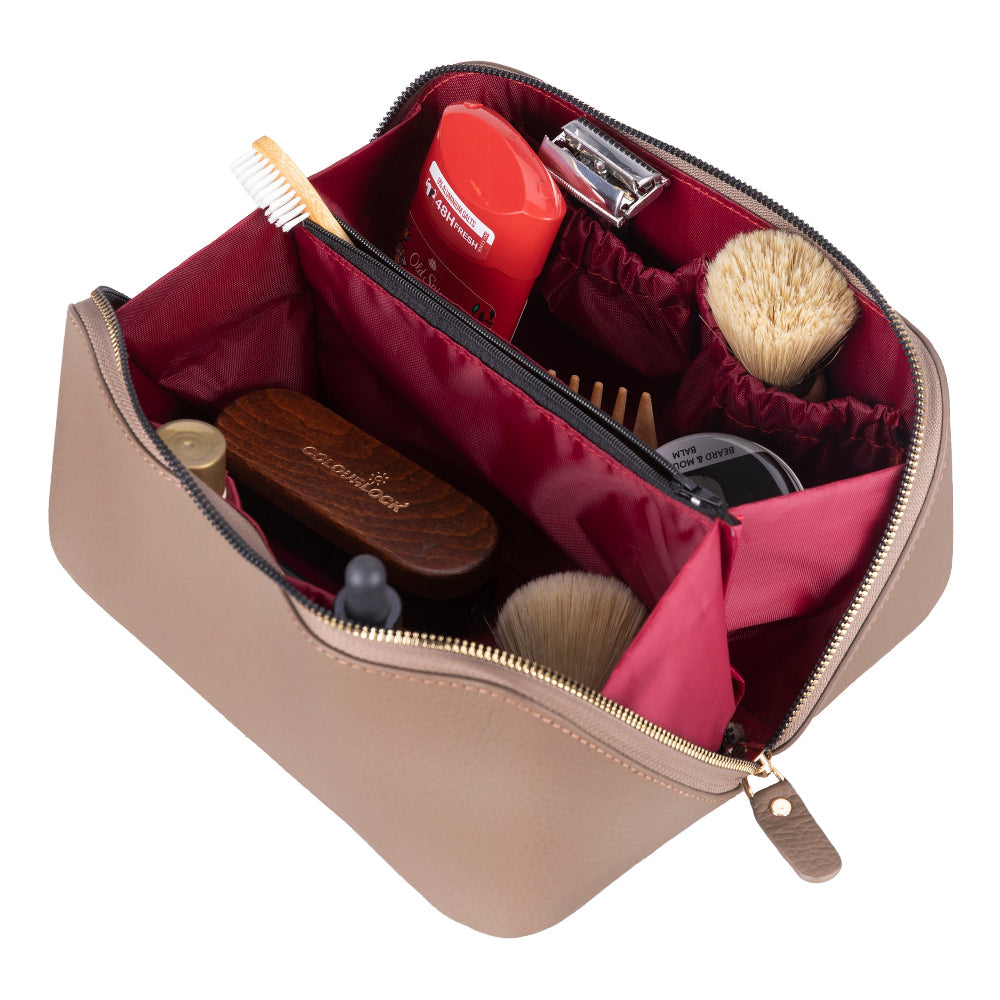 Ella Leather Makeup Bag