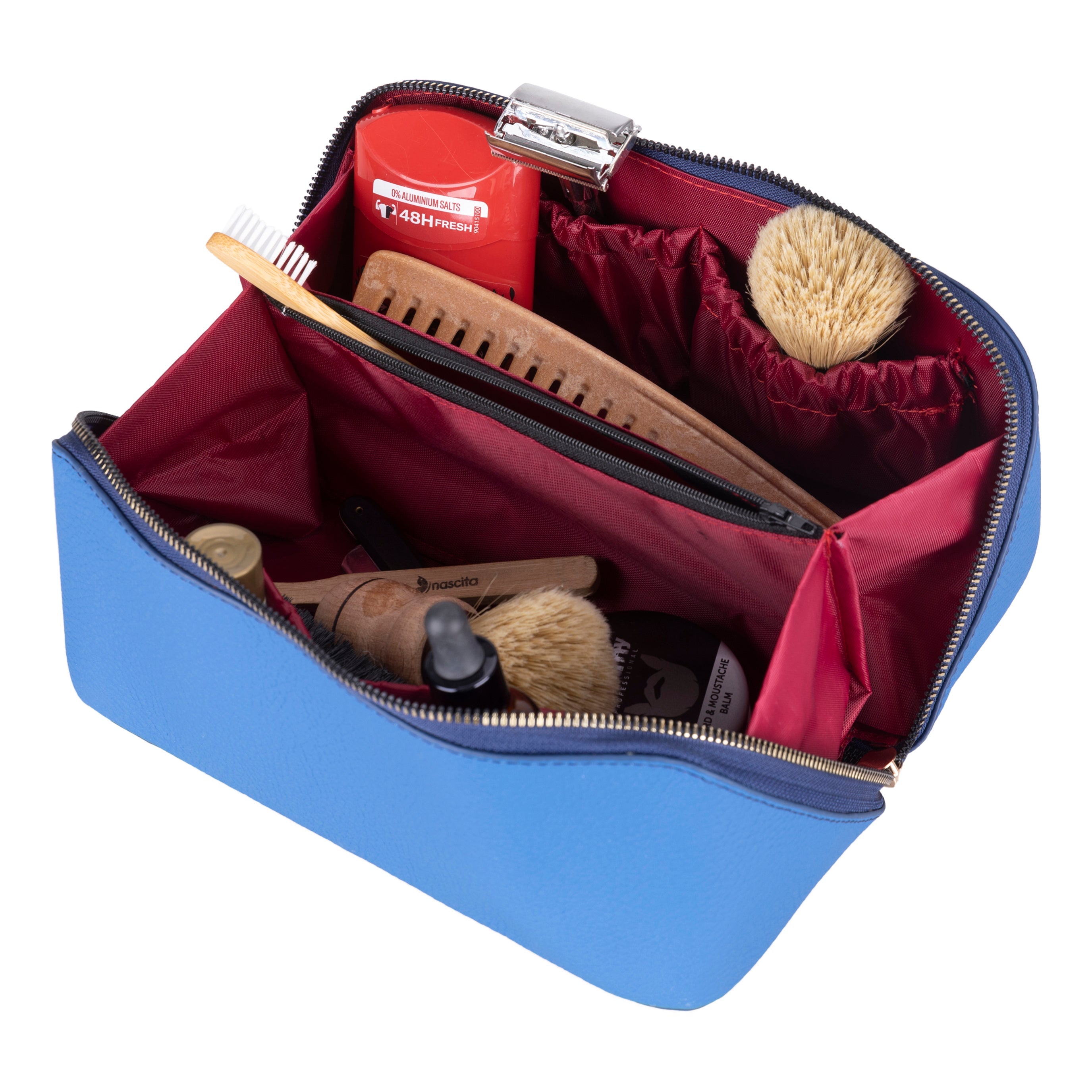 Soluno Genuine Leather Make up Bag