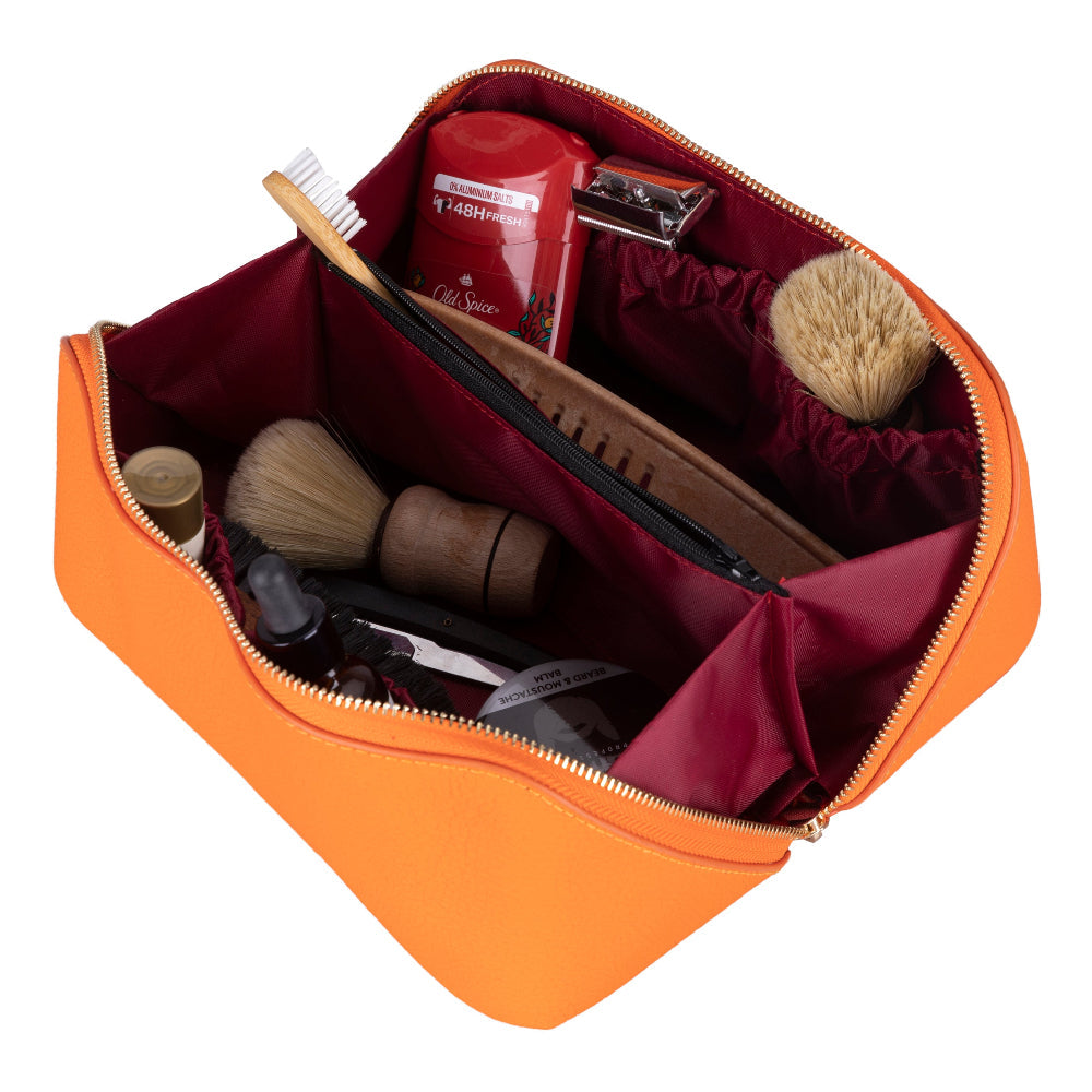 Ella Leather Makeup Bag