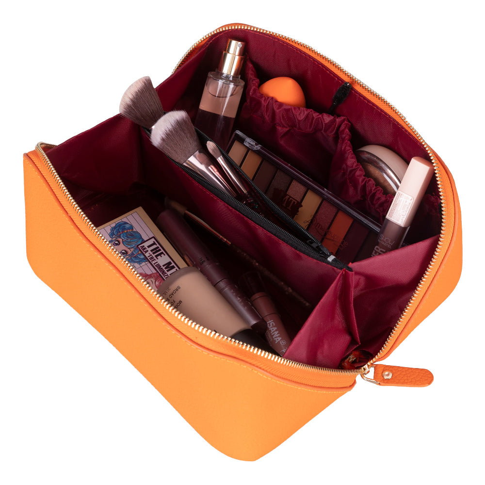 Ella Leather Makeup Bag