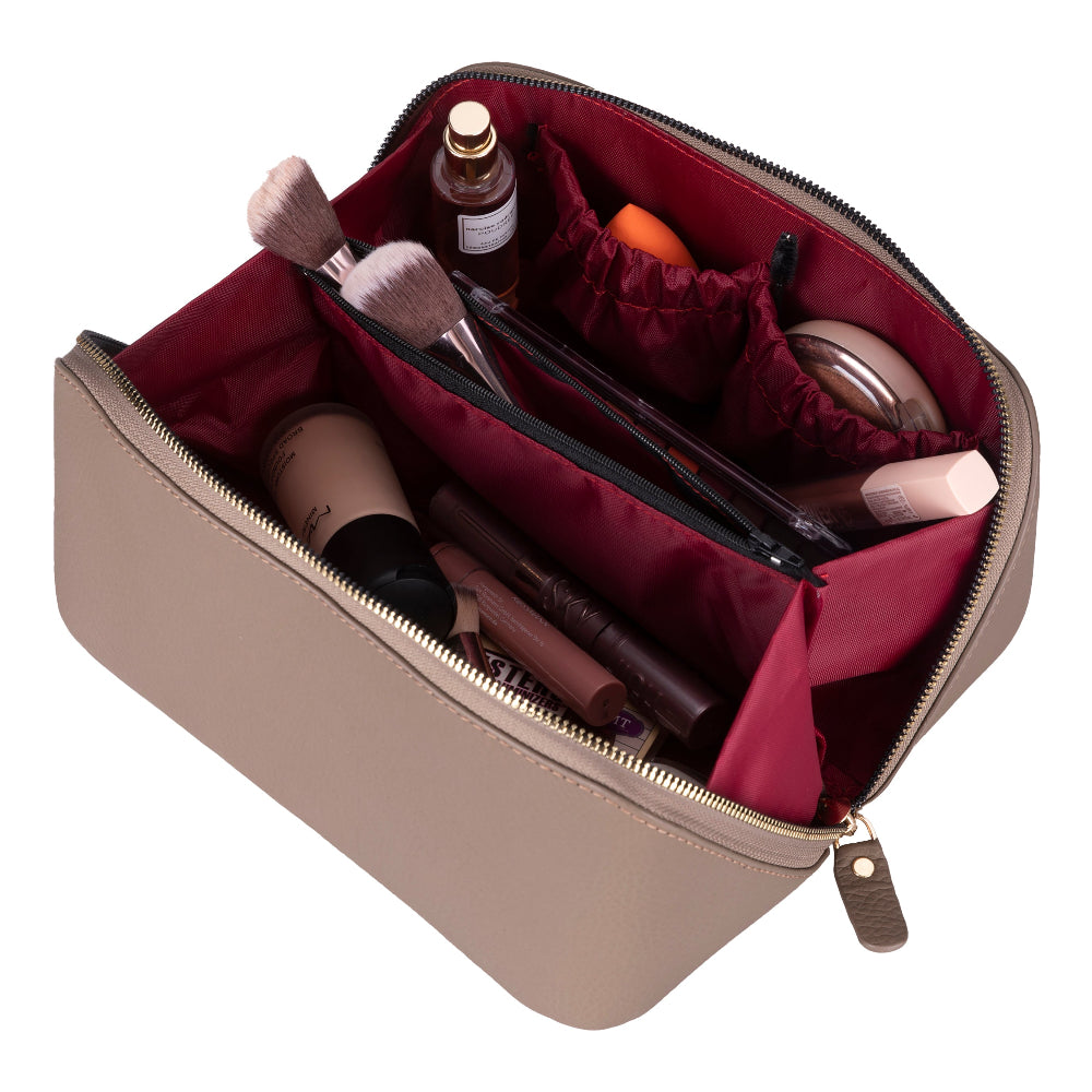 Ella Leather Makeup Bag