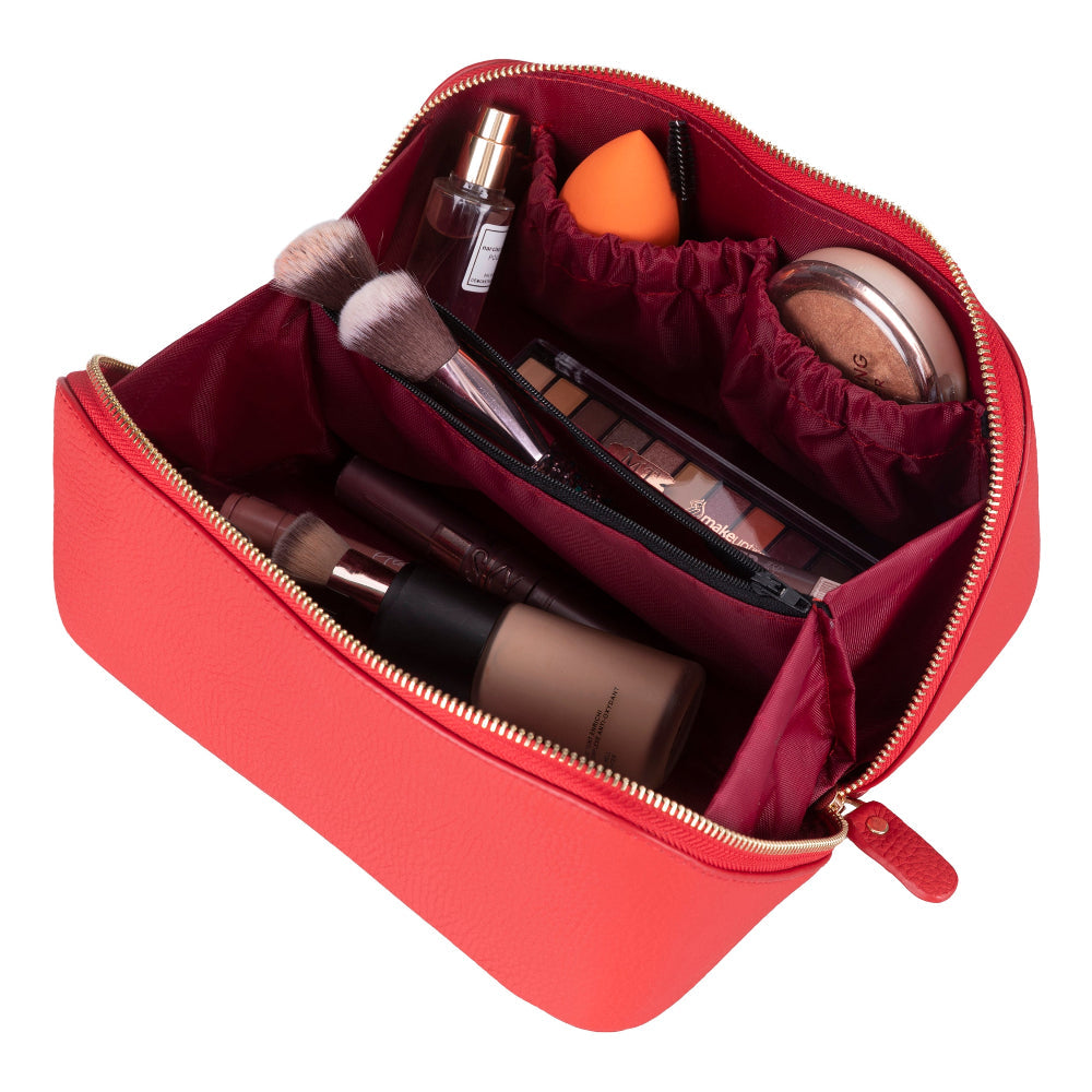 Ella Leather Makeup Bag