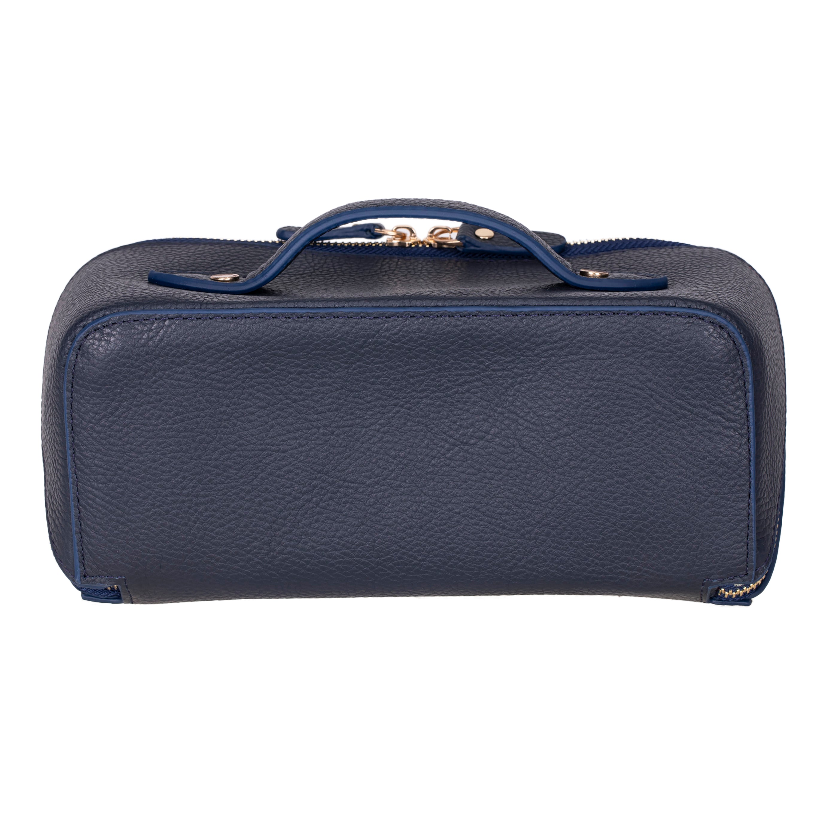 Soluno Genuine Leather Make up Bag