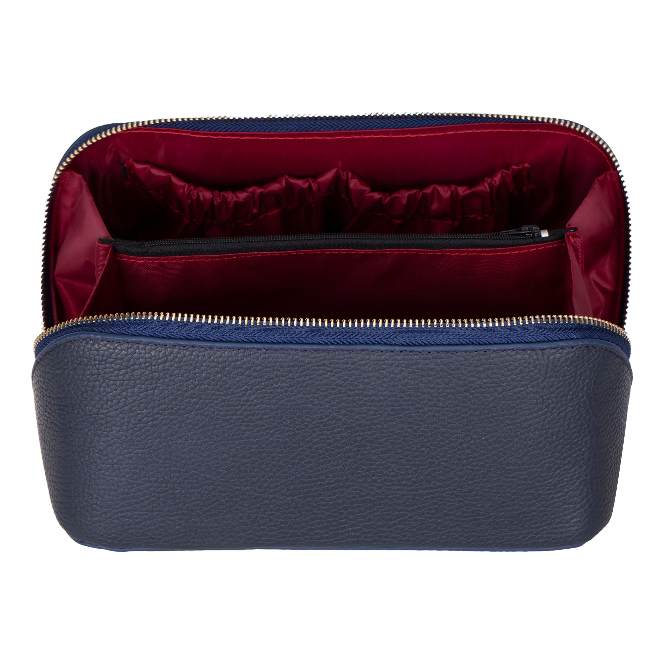 Soluno Genuine Leather Make up Bag