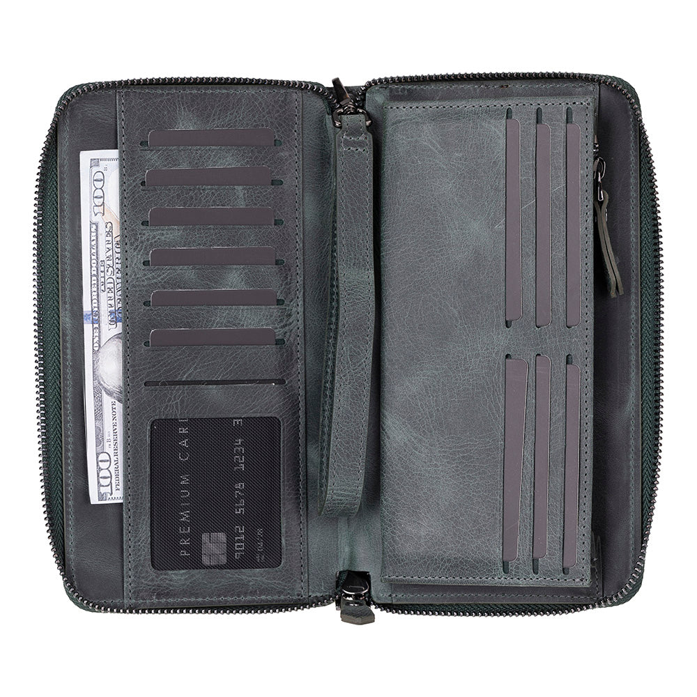 Portefeuille en cuir véritable Aristo