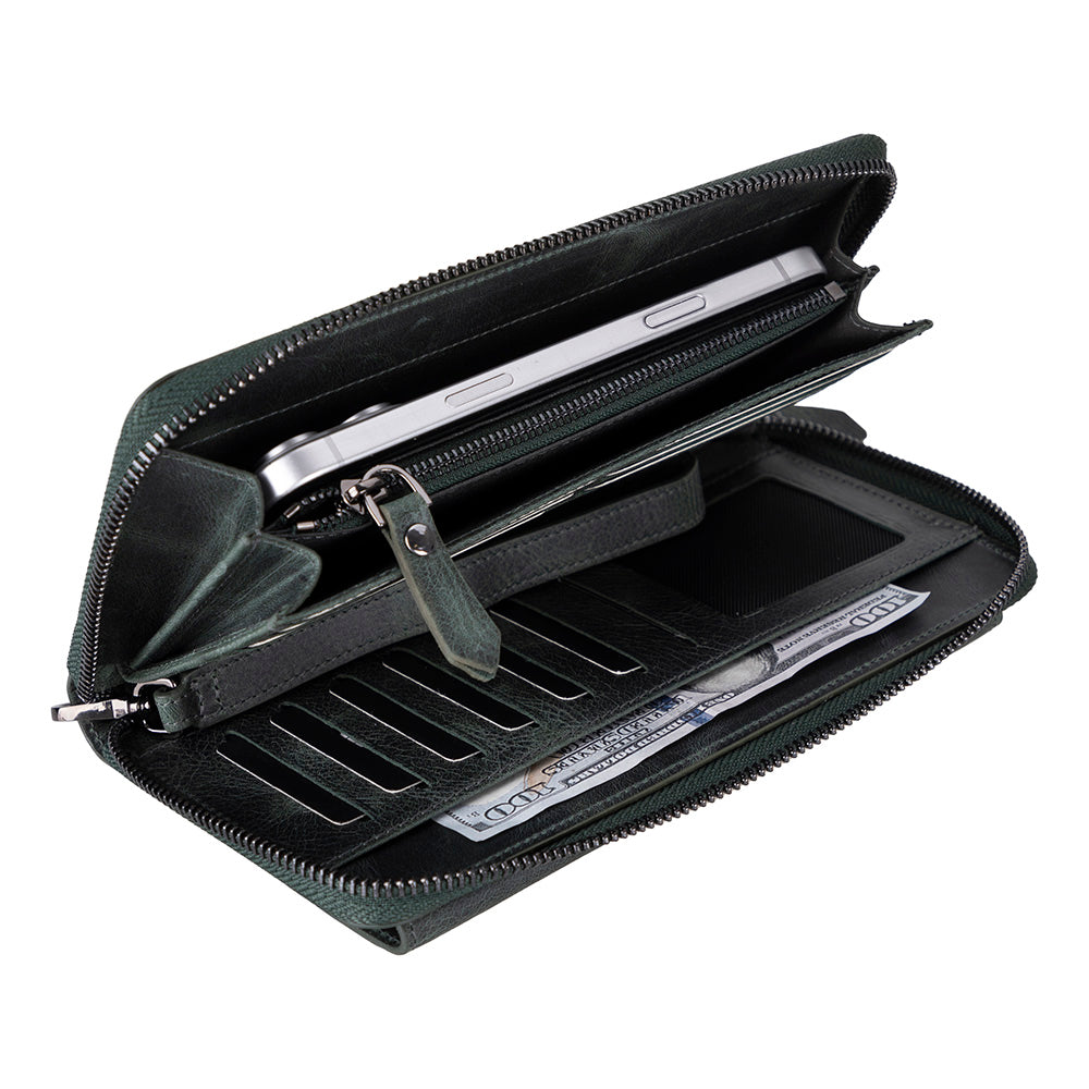 Portefeuille en cuir véritable Aristo