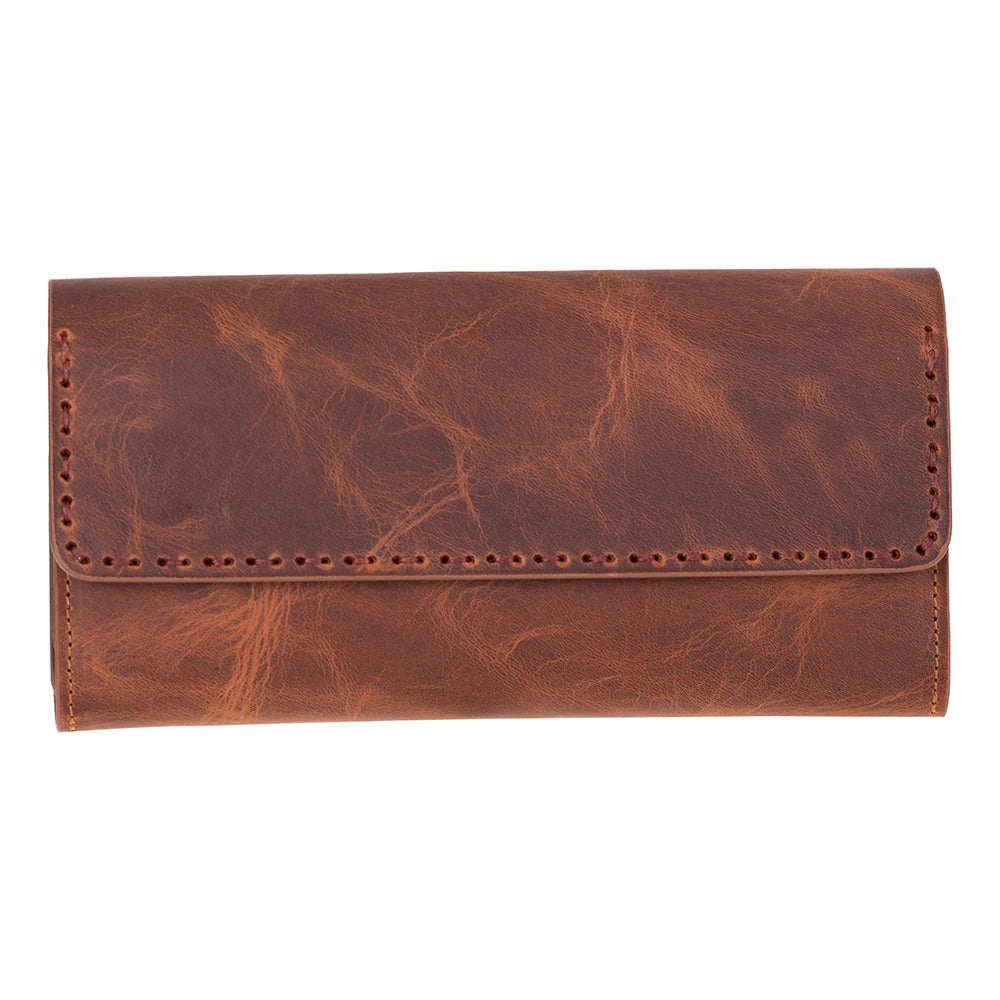 Portefeuille femme en cuir noble