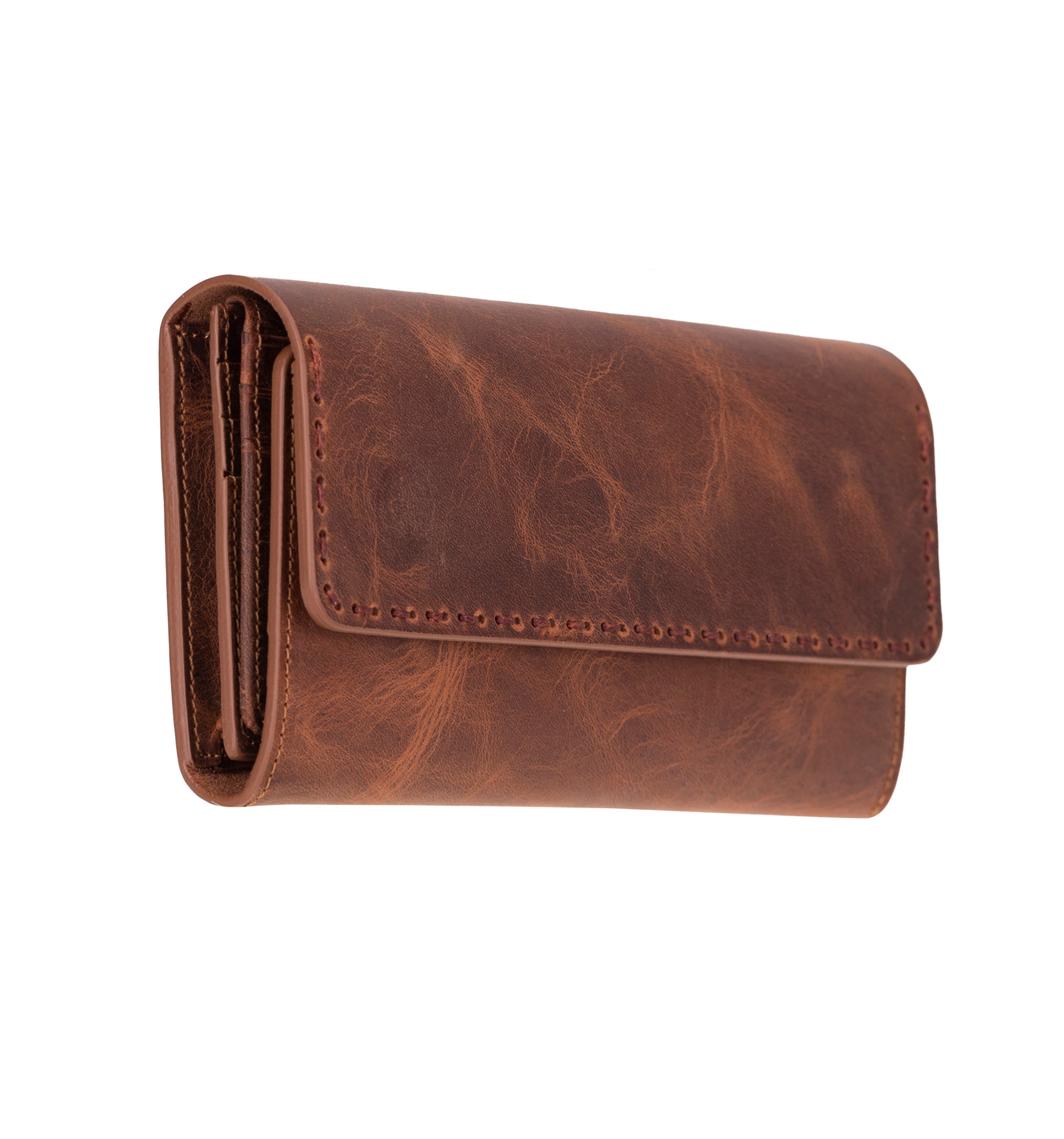 Portefeuille femme en cuir noble