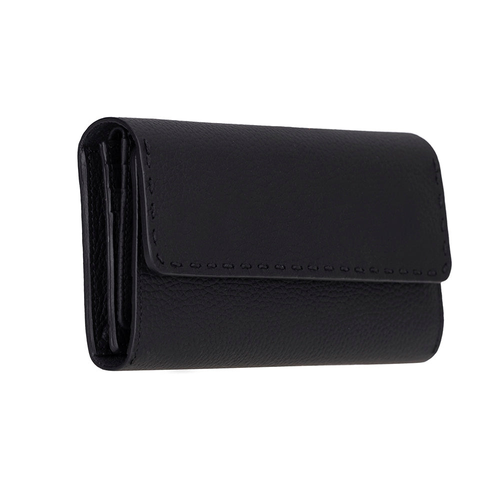 Portefeuille femme en cuir noble
