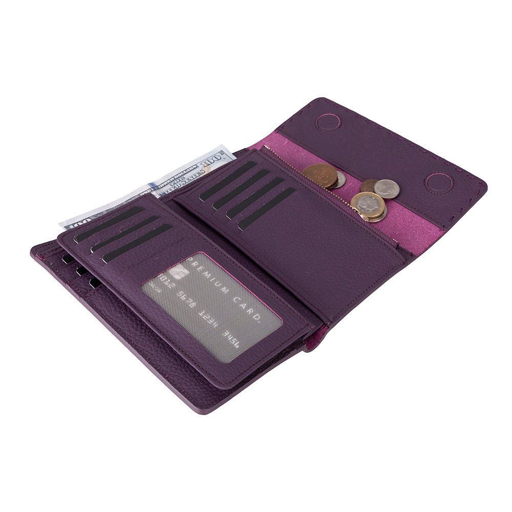 Portefeuille femme en cuir Linea