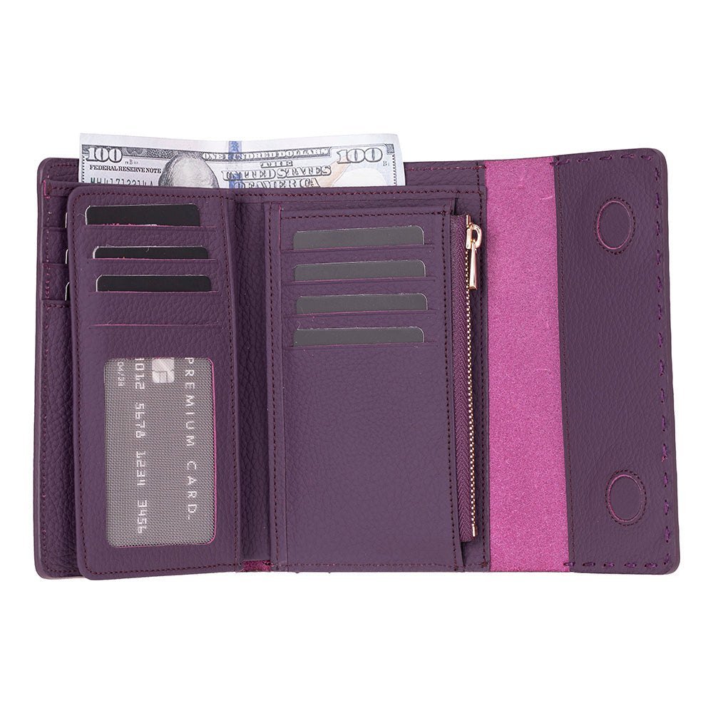 Portefeuille femme en cuir Linea