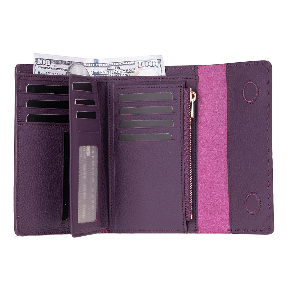 Portefeuille femme en cuir Linea