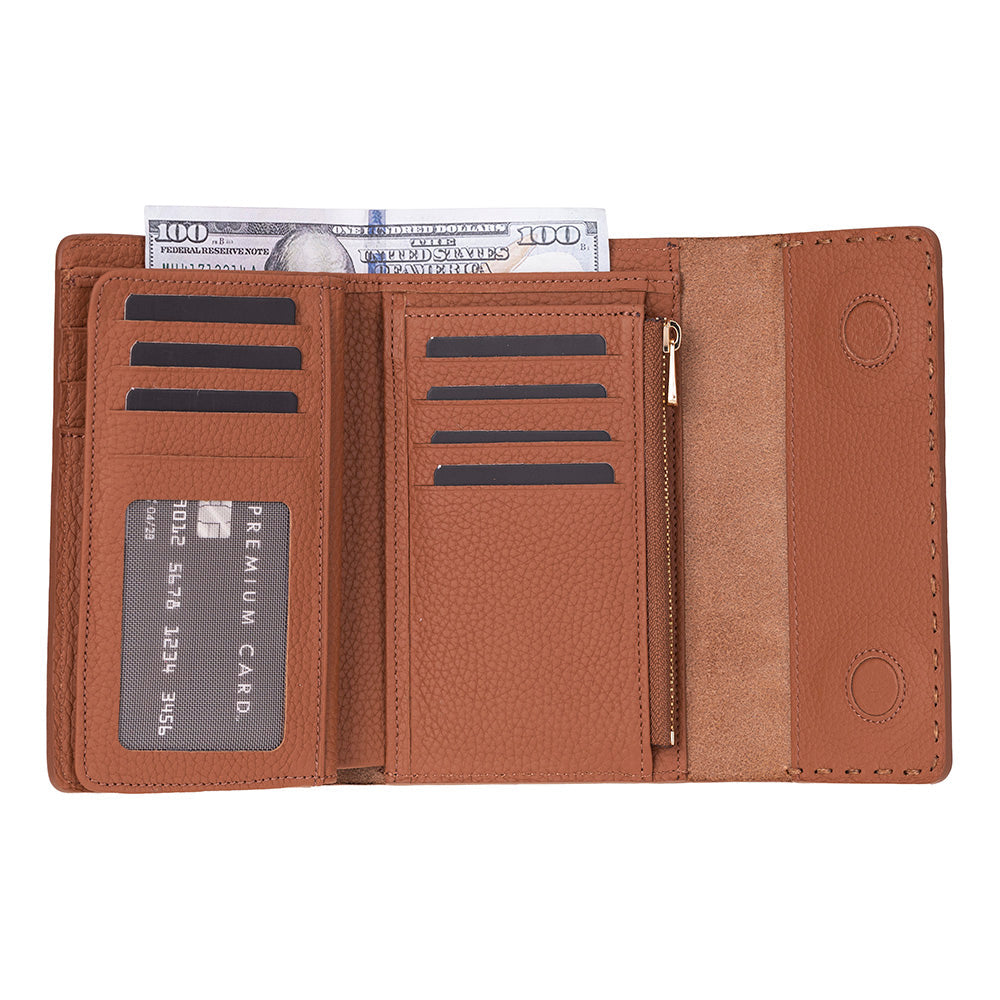 Portefeuille femme en cuir Linea
