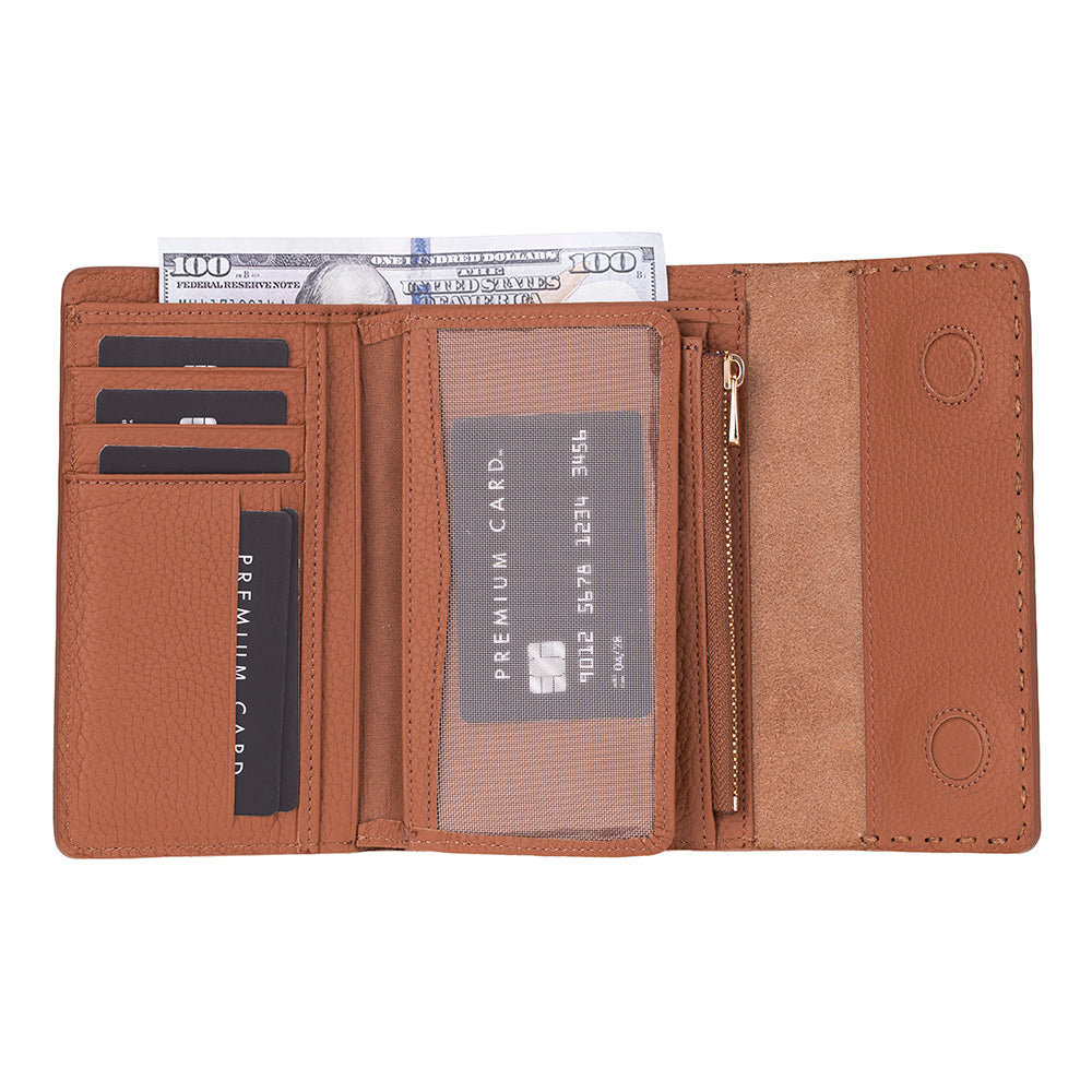 Portefeuille femme en cuir Linea