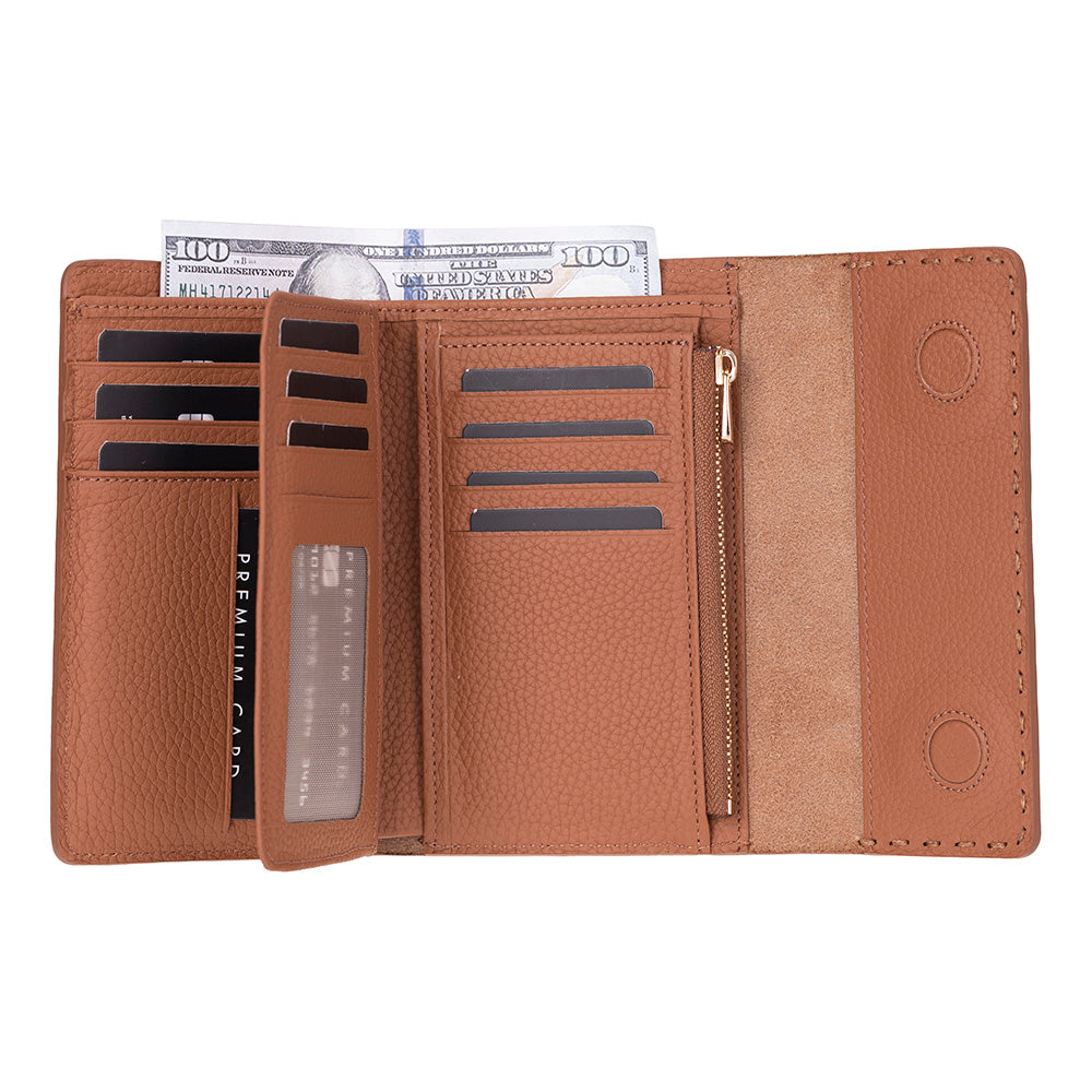 Portefeuille femme en cuir Linea