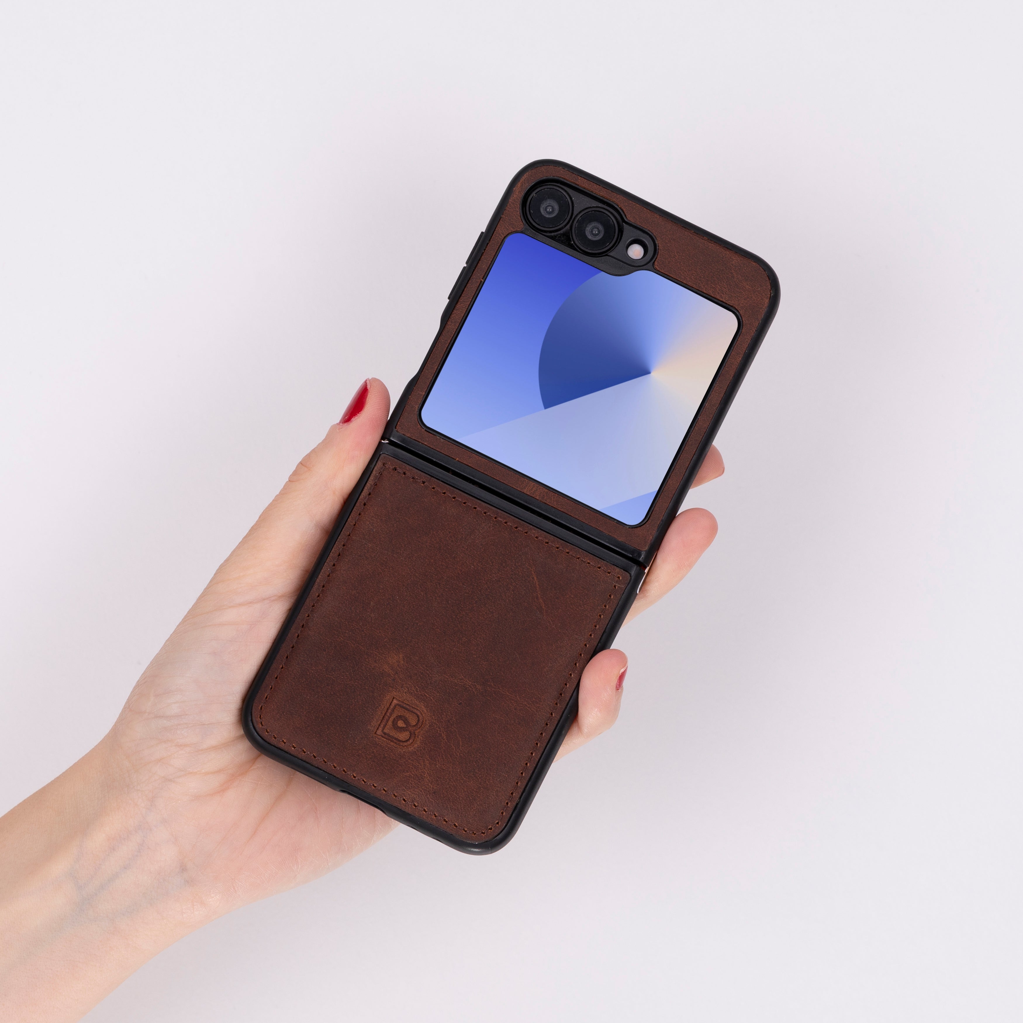 Samsung Galaxy Z Flip 6 Genuine Leather Back Cover Case