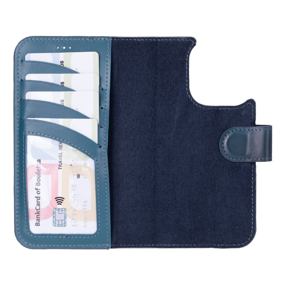 Étui portefeuille en cuir Fuzzy pour iPhone 16 Pro (6.3")