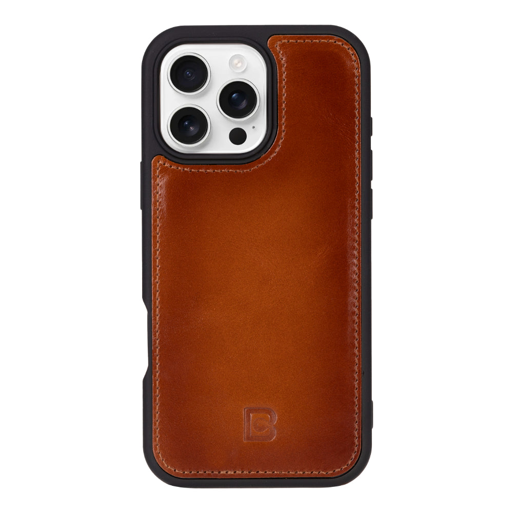 Étui portefeuille en cuir Fuzzy pour iPhone 16 Pro (6.3")