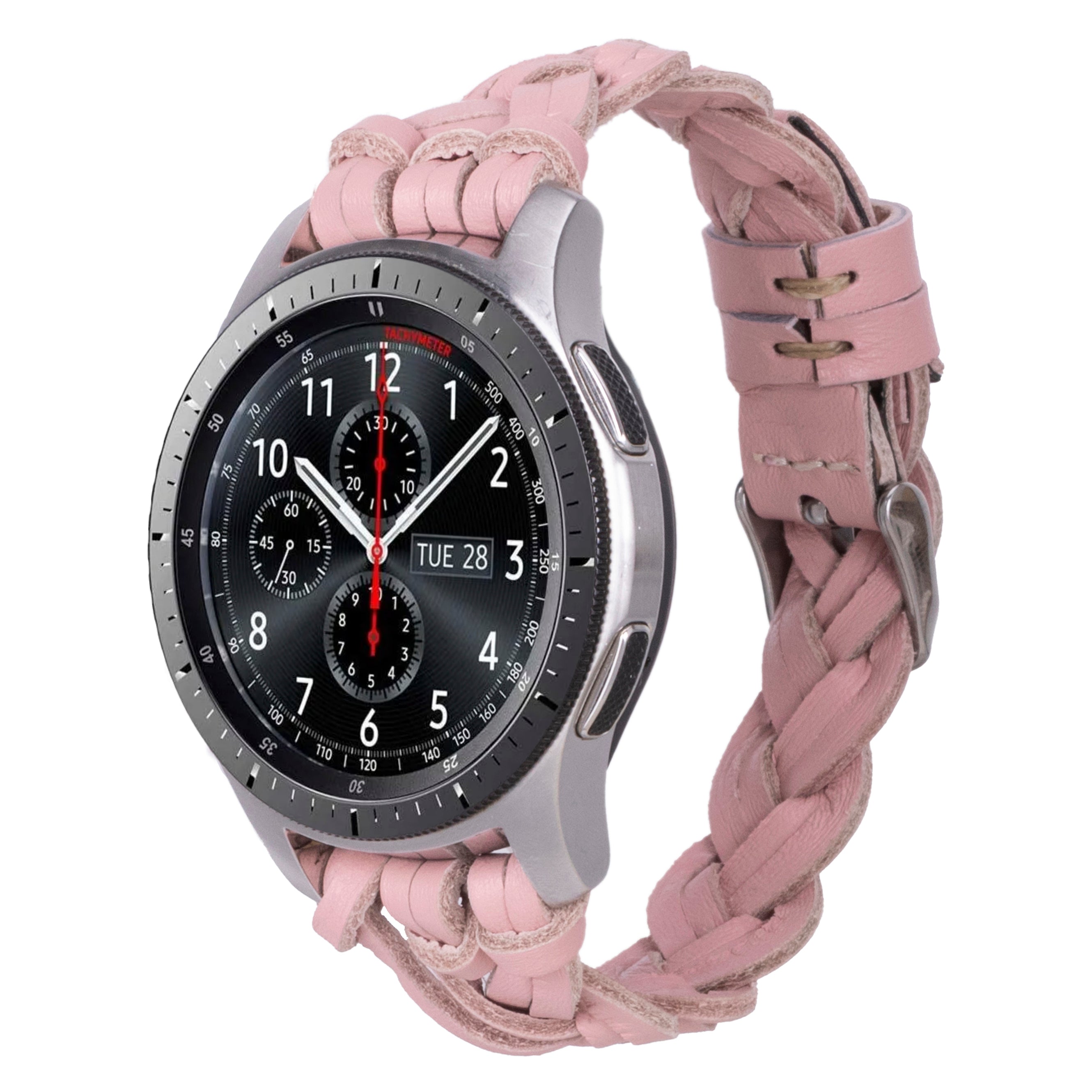 Geflochtenes Samsung Galaxy-Uhrenarmband aus echtem Leder