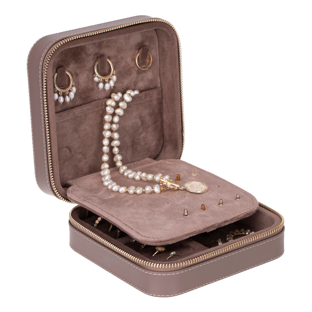 Amanda Genuine Leather Jewelry Box