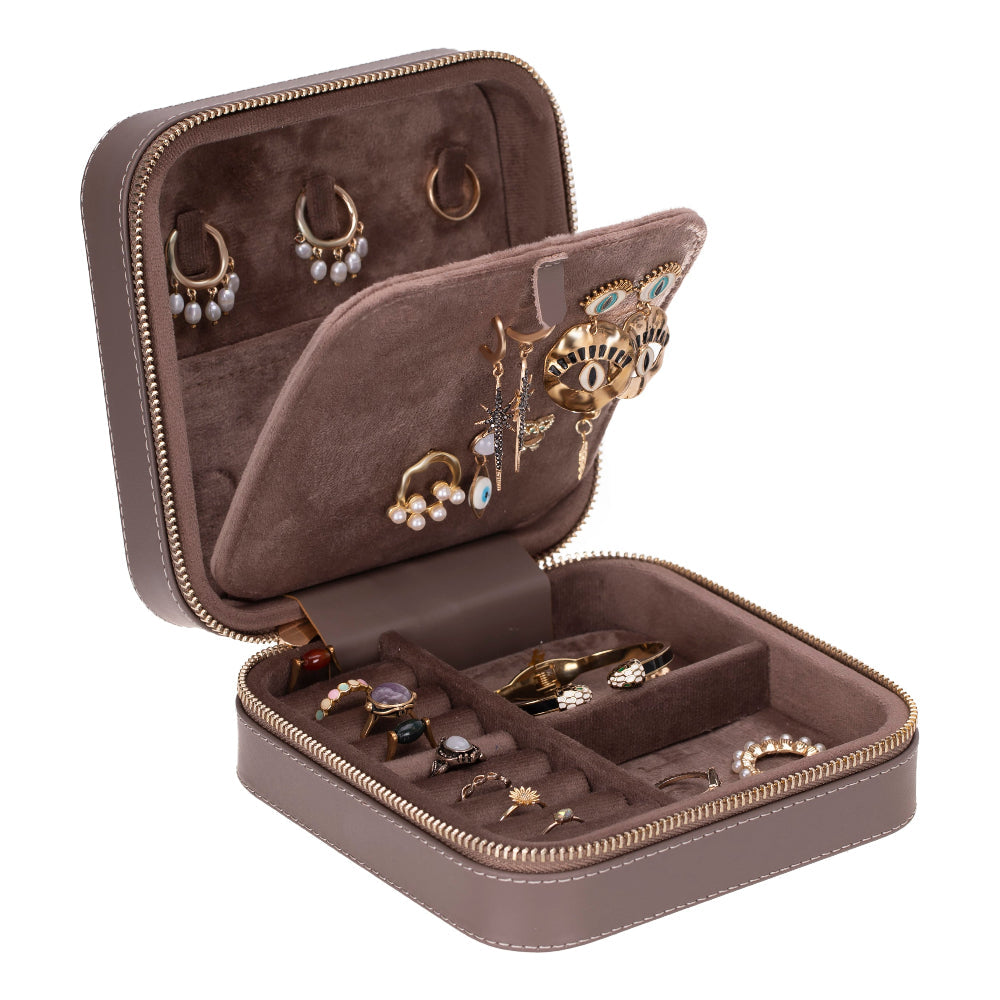 Amanda Genuine Leather Jewelry Box