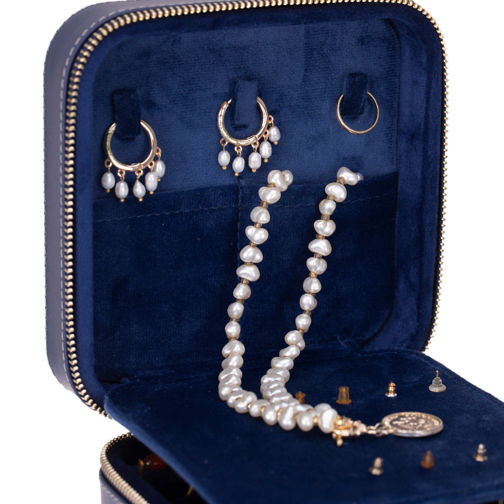 Amanda Genuine Leather Jewelry Box