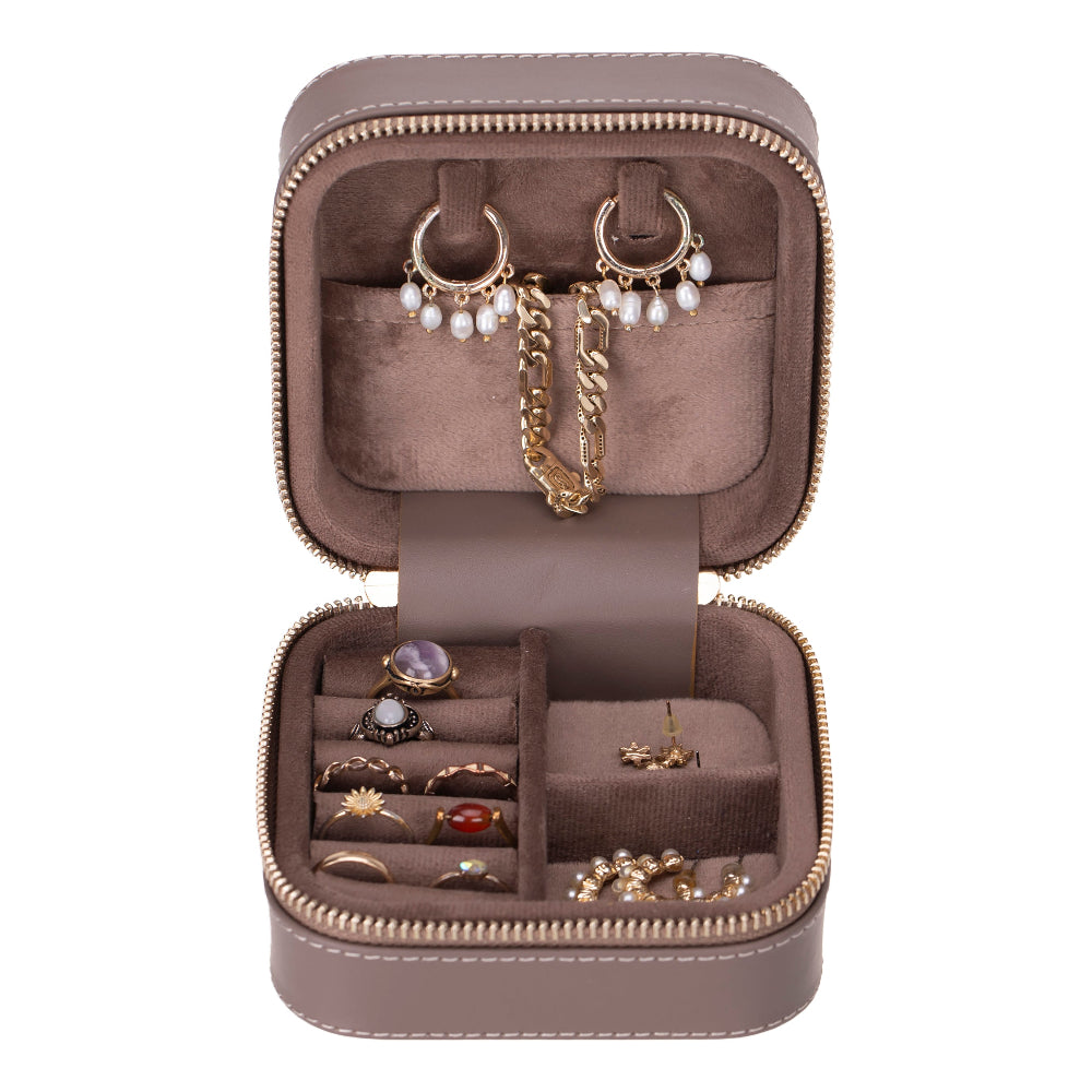 Amanda Genuine Leather Jewelry Box