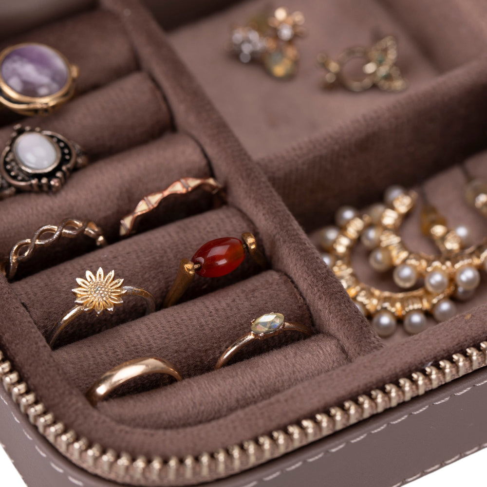 Amanda Genuine Leather Jewelry Box