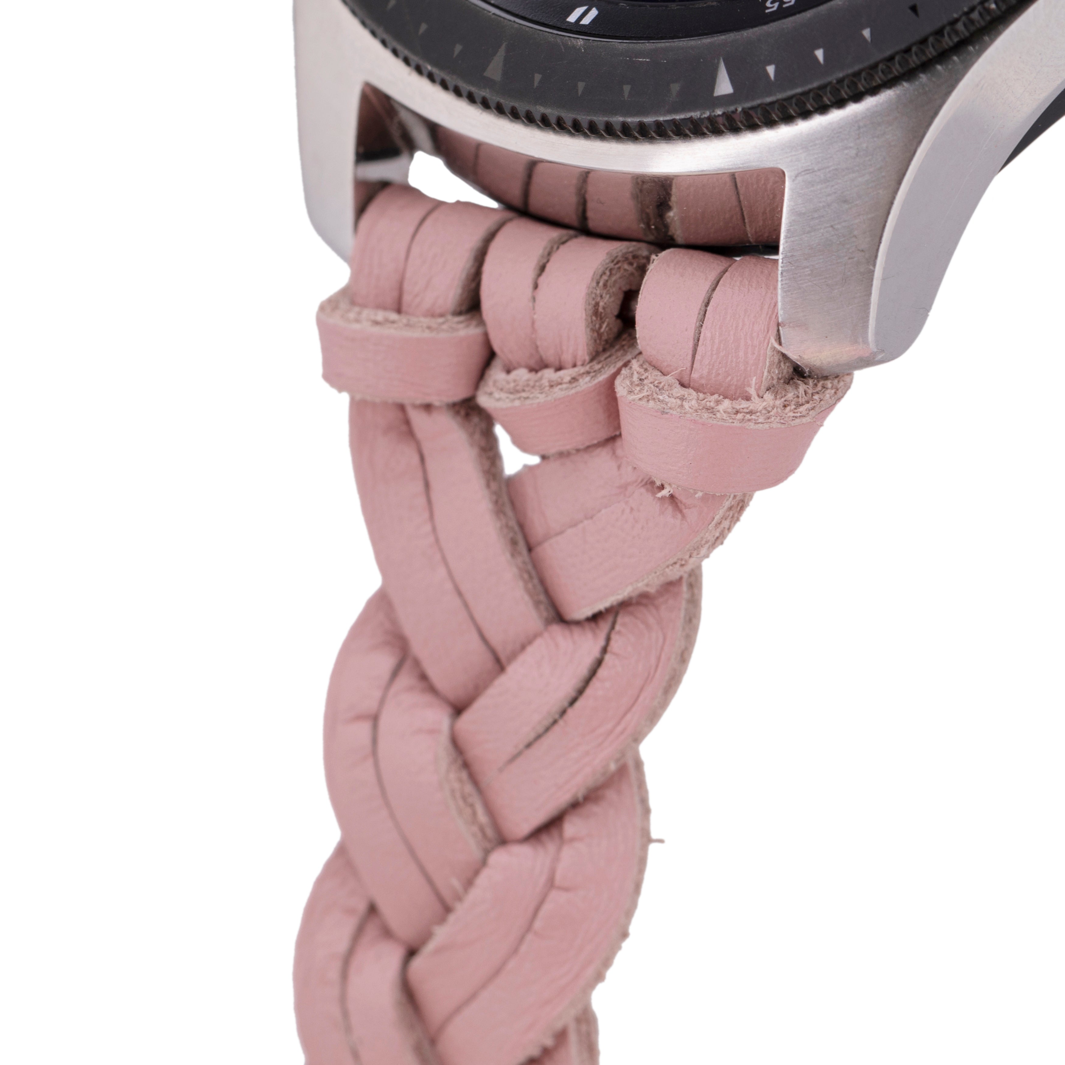Geflochtenes Samsung Galaxy-Uhrenarmband aus echtem Leder