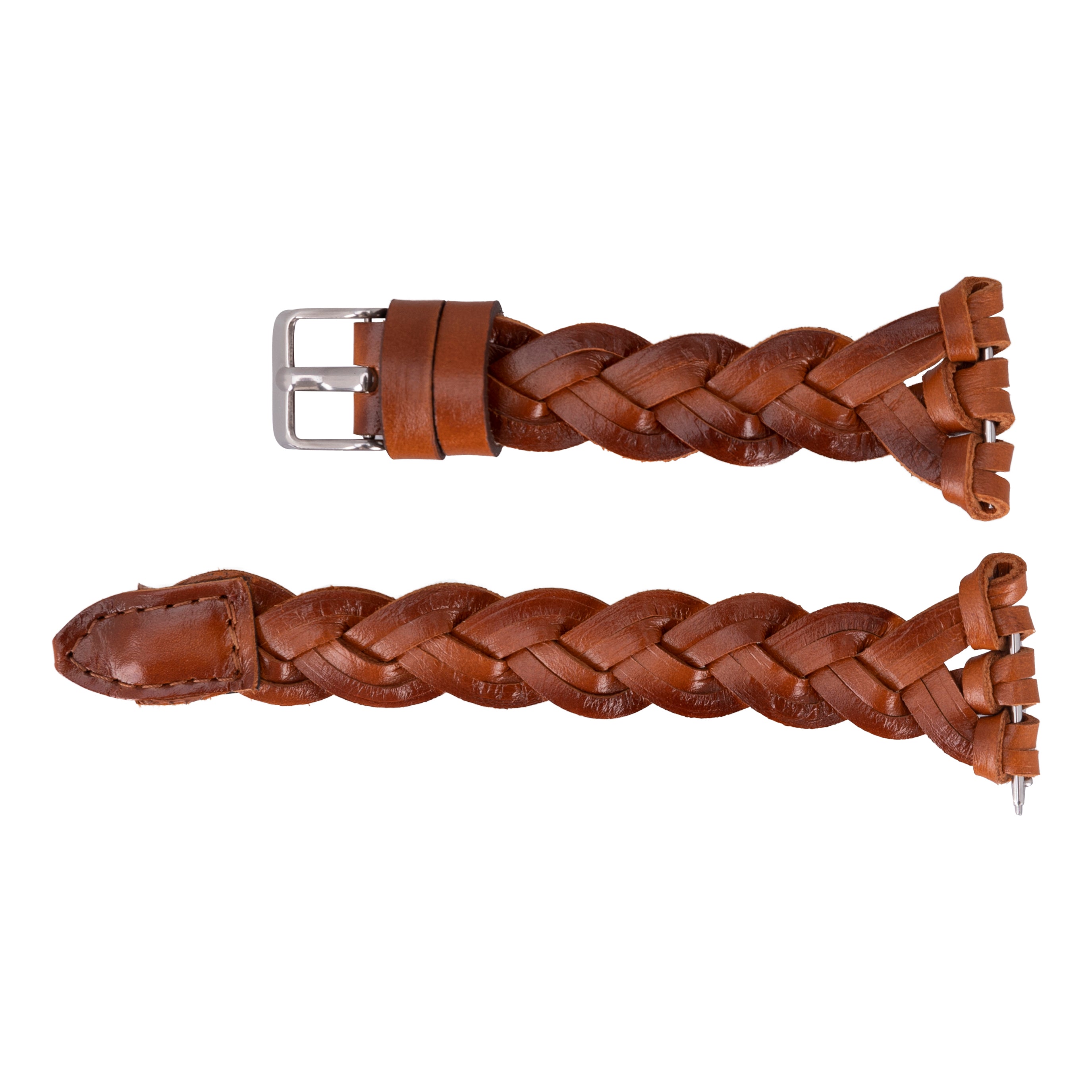 Geflochtenes Samsung Galaxy-Uhrenarmband aus echtem Leder