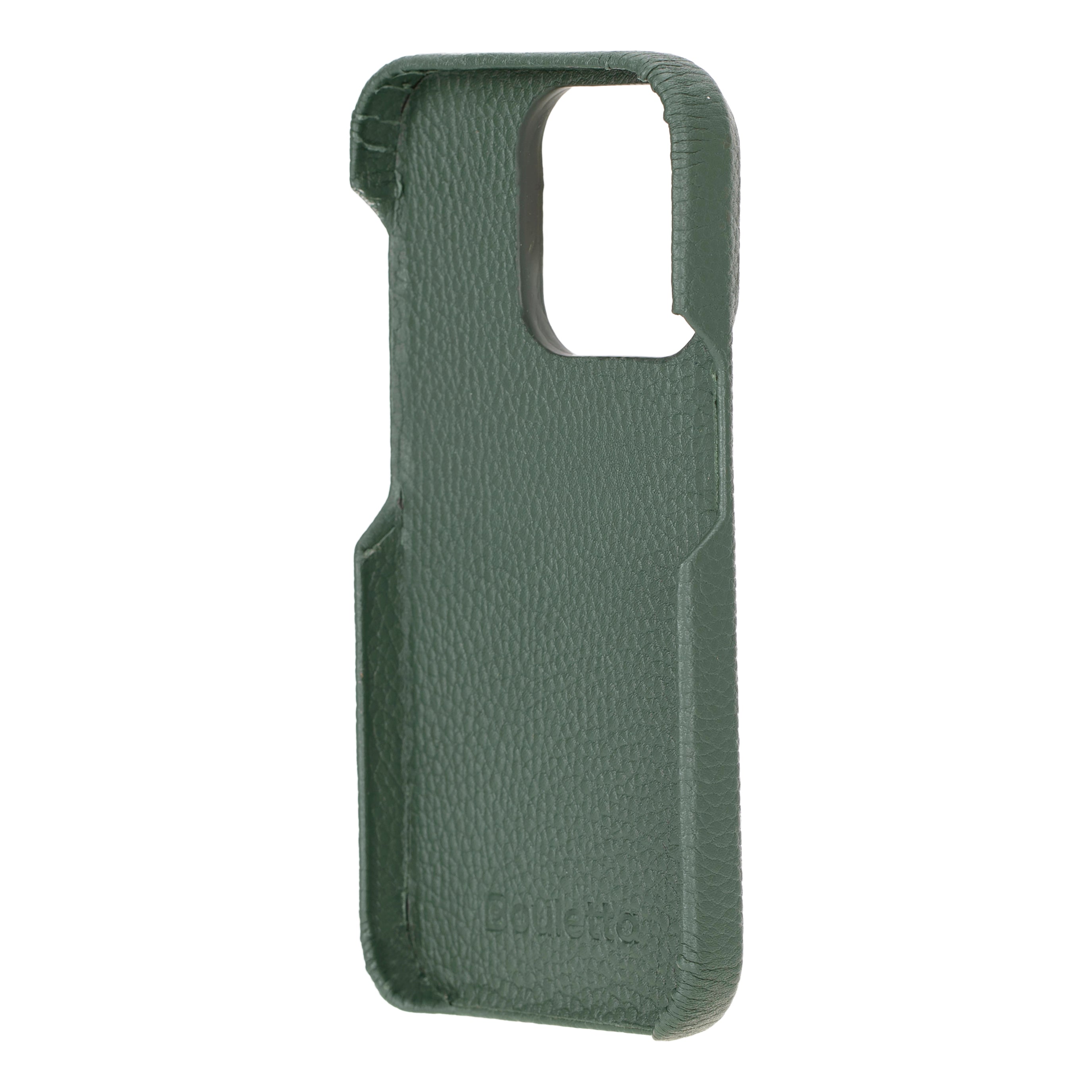Coque arrière entièrement en cuir véritable à clipser pour iPhone 15 (6,1") F360